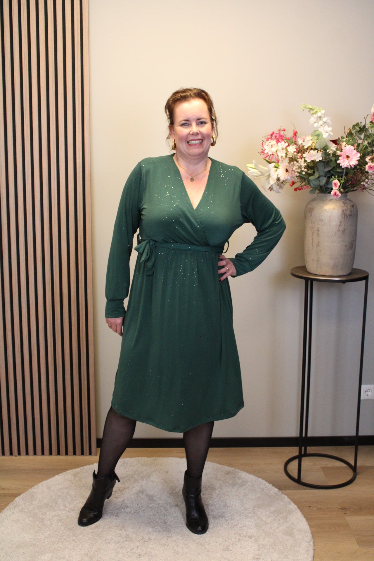 Fresia | Schwarzes Langarmkleid 38 bis 44