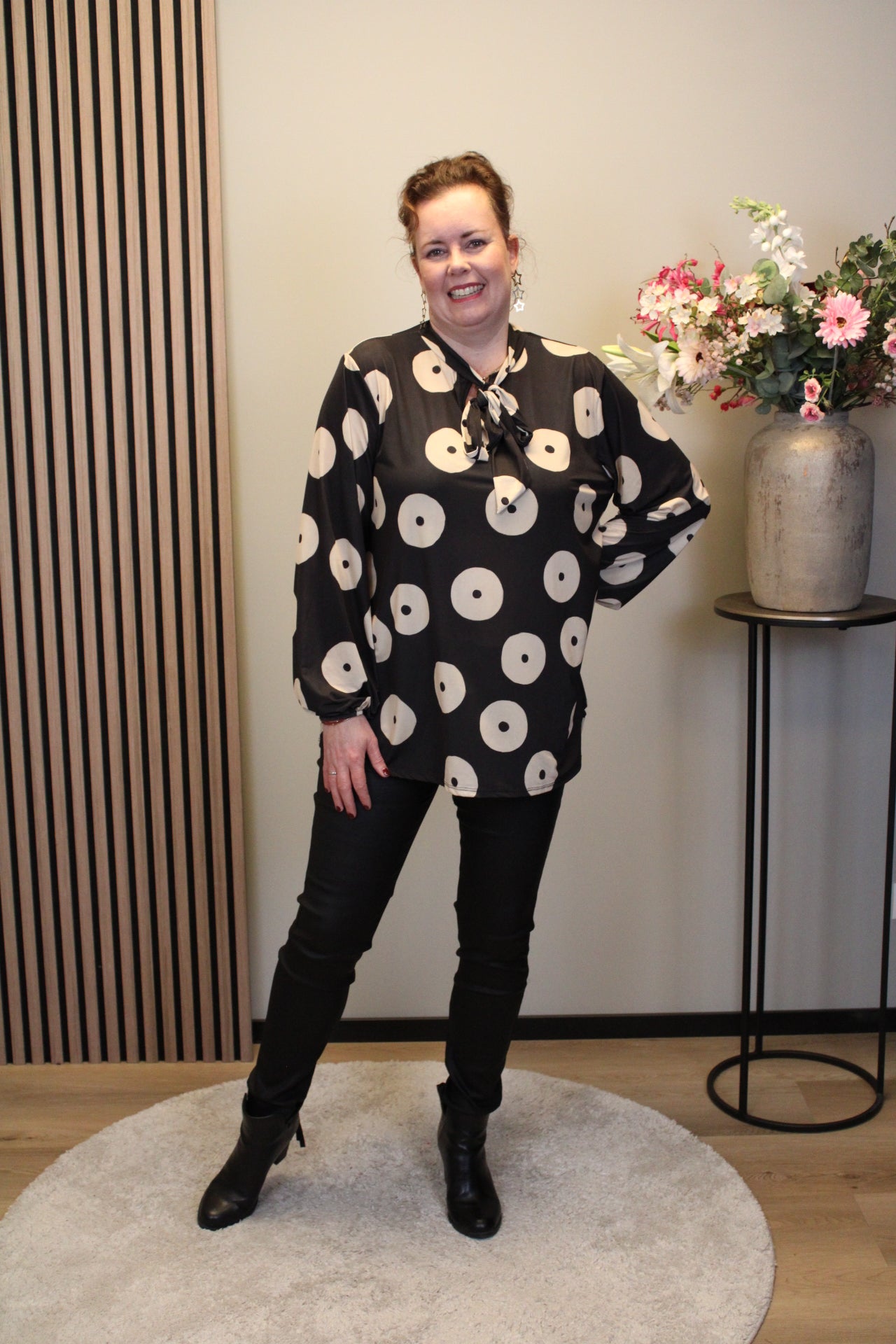 Hilda | Bluse grün Langarm 48 bis 52