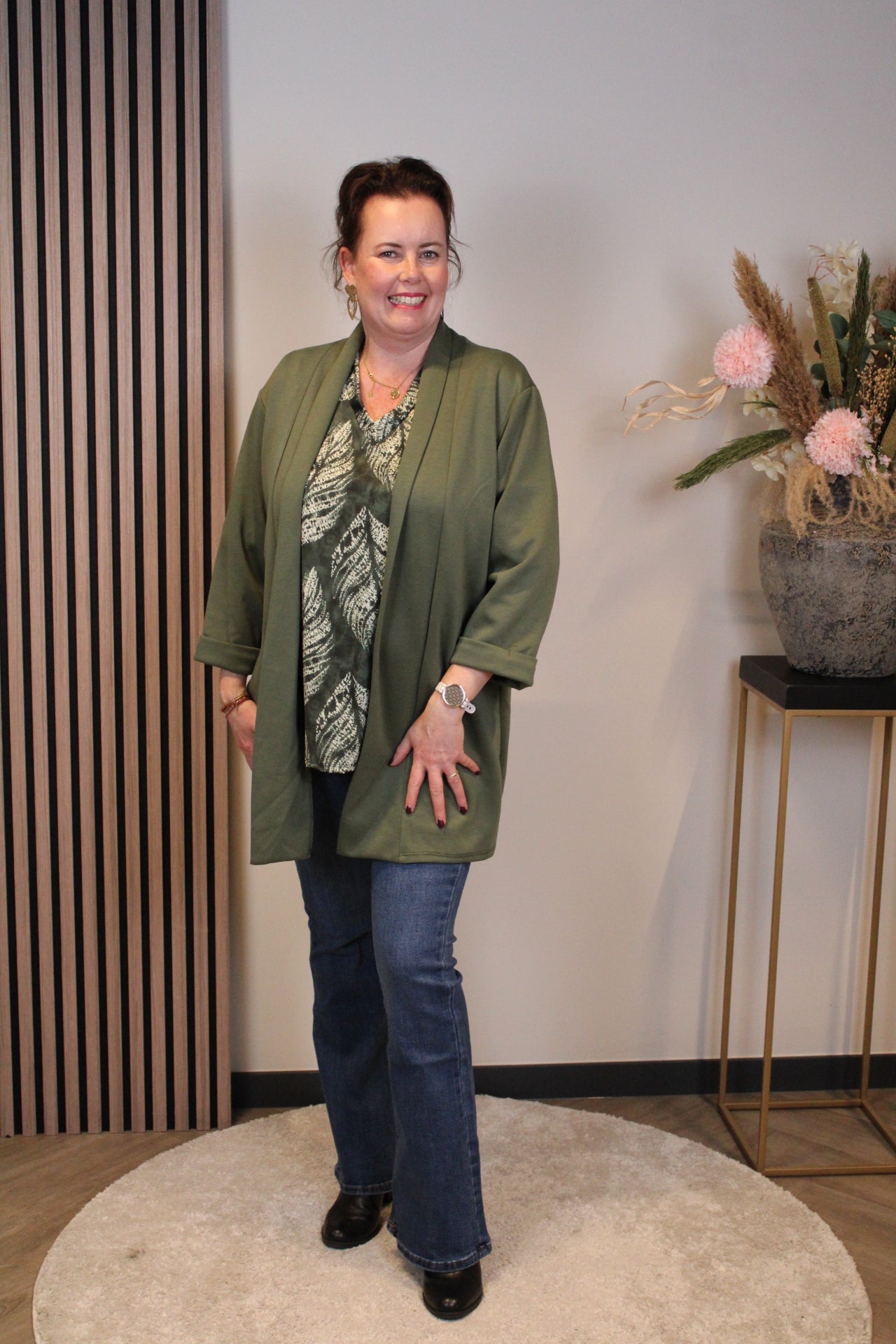 Mara | Bluse weiß Langarm 38 bis 48