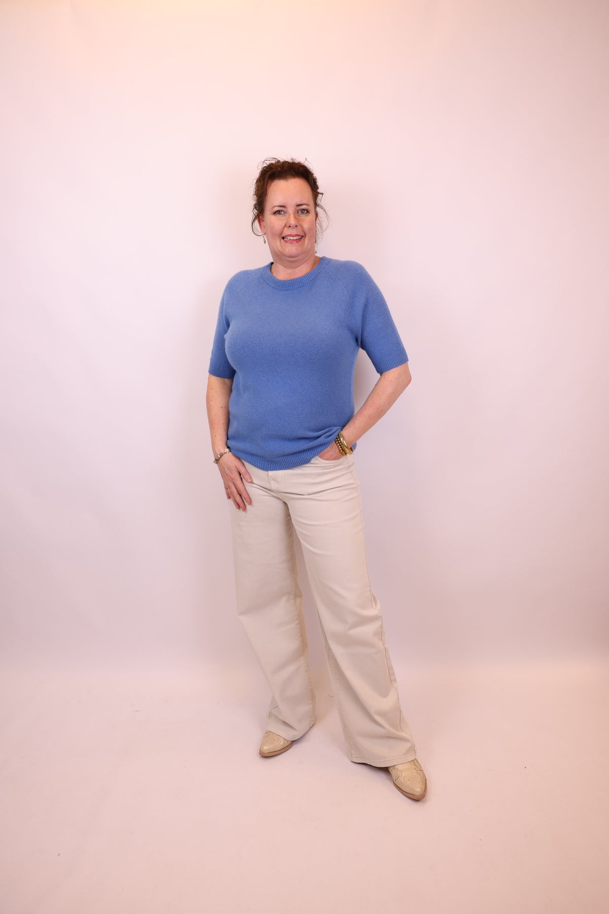 Dora | Bluse schwarz Langarm 52 bis 58