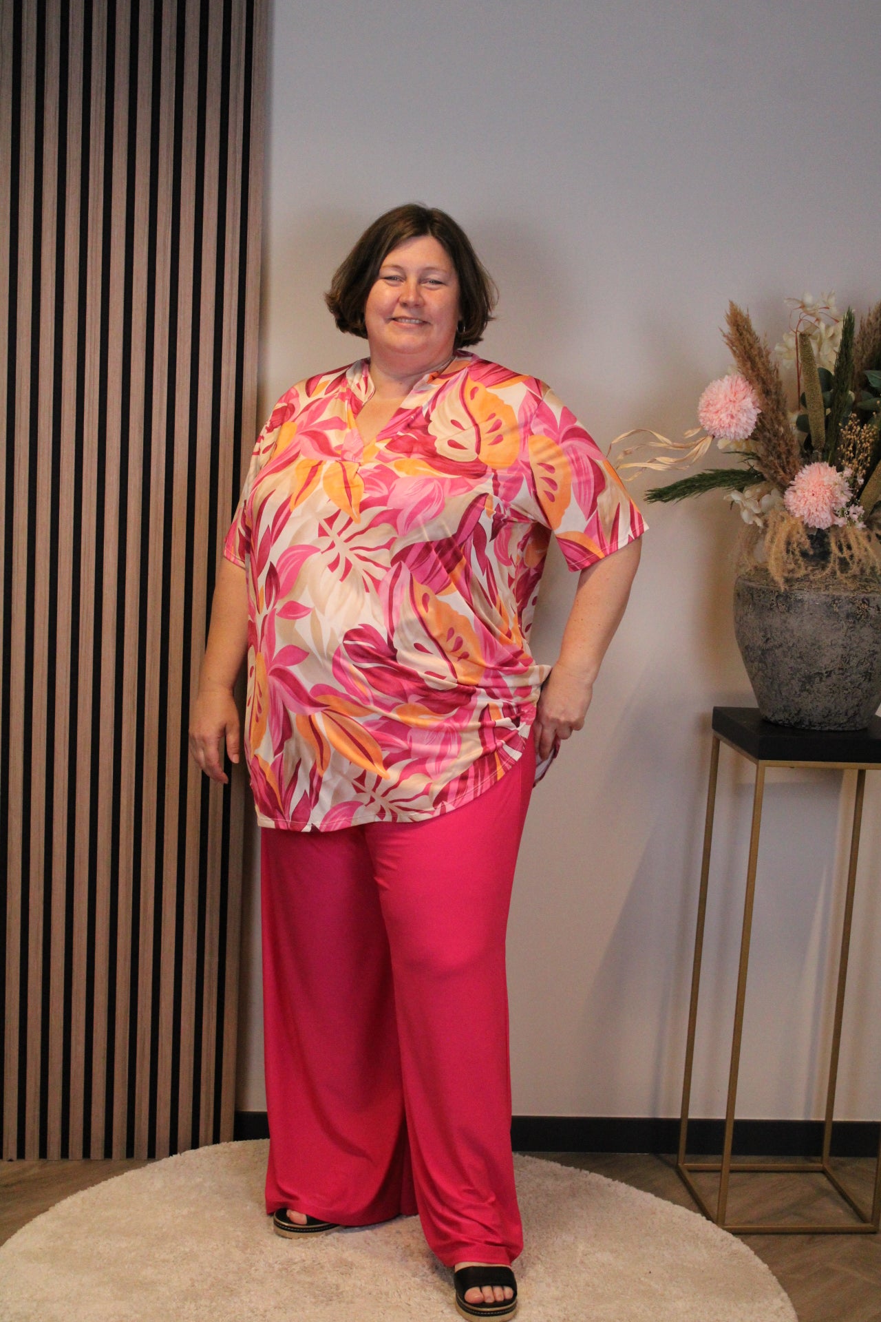 Lieke | Blouse korte mouw 52 t/m 58
