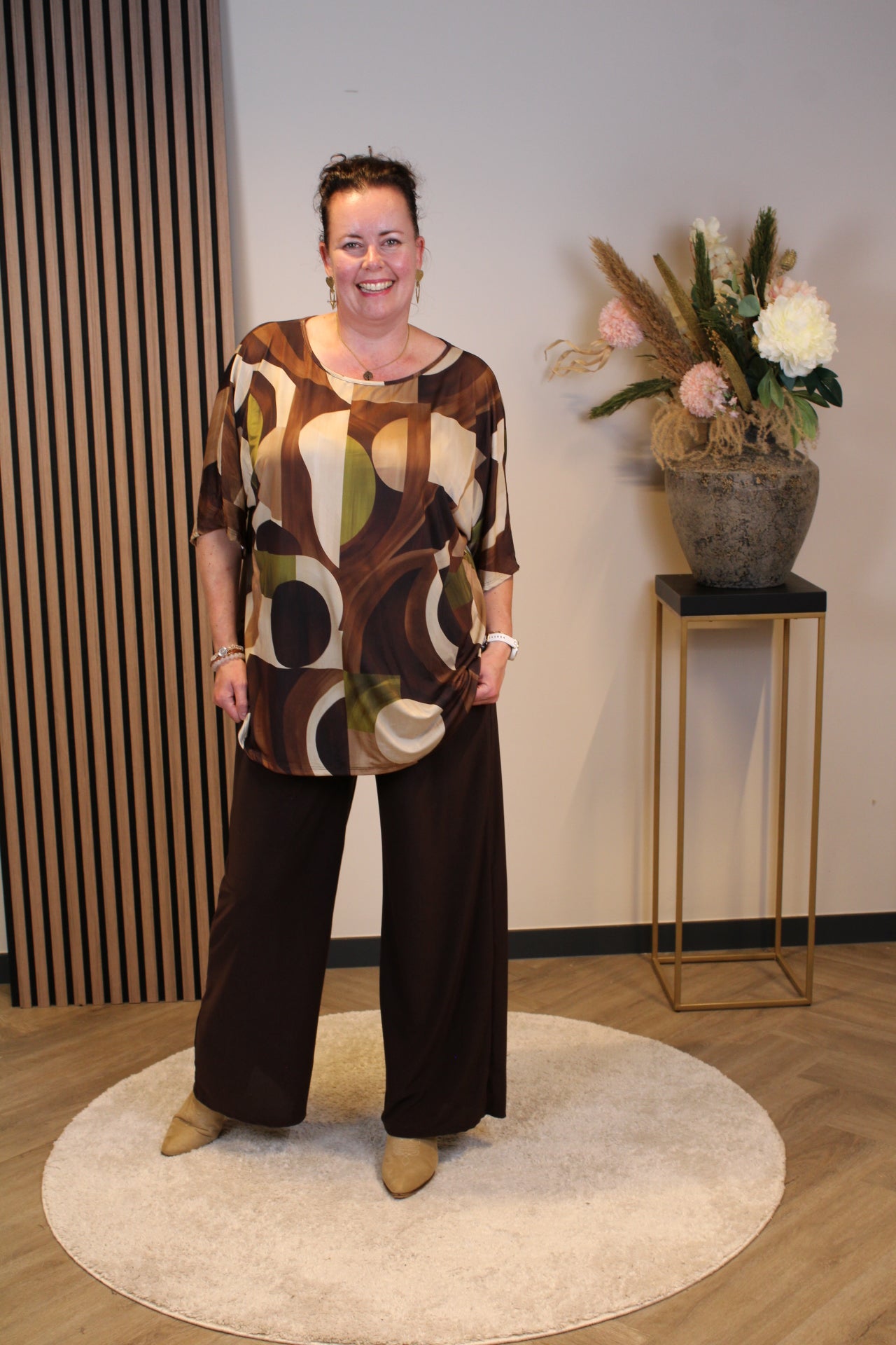 Silke | 2 delige set bruin 48 t/m 52