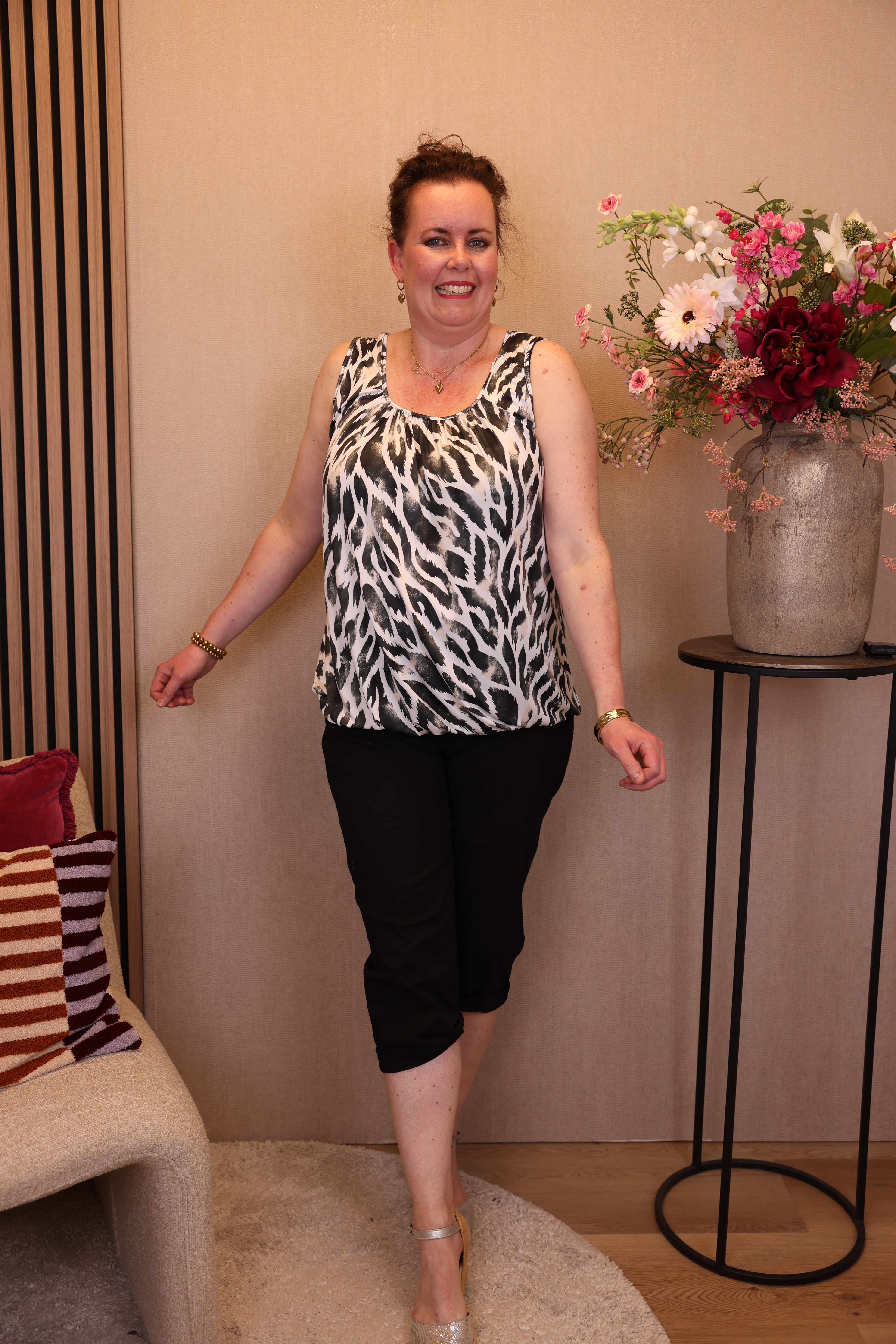 Dora | Bluse schwarz Langarm 52 bis 58