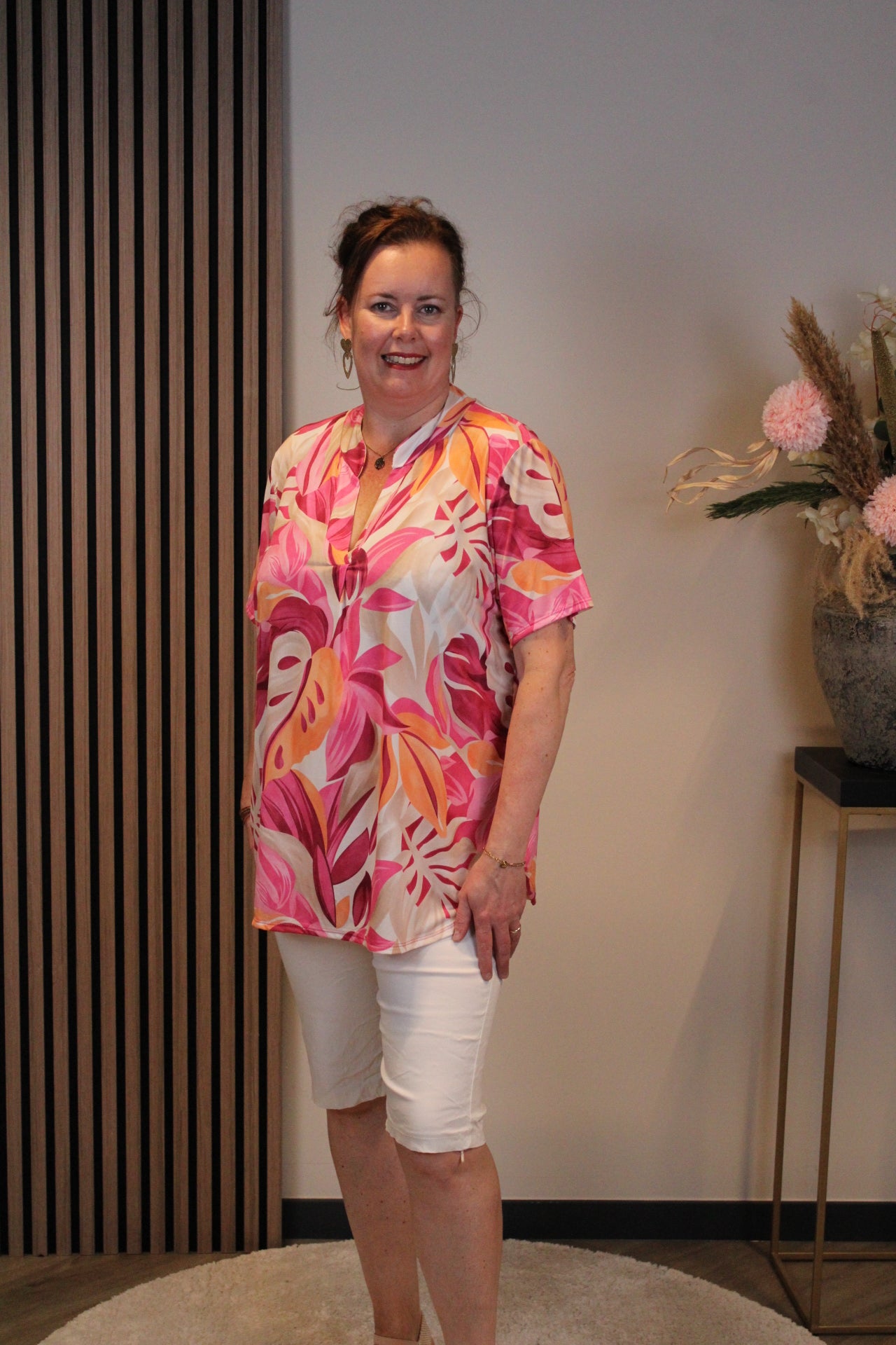 Lieke | Blouse korte mouw 38 t/m 48