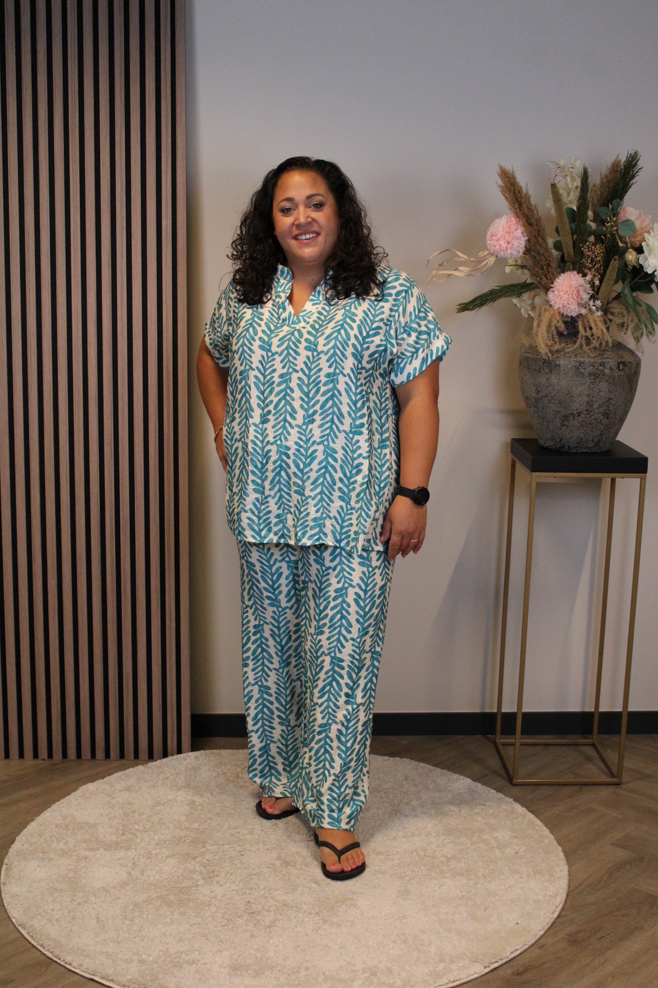 Dora | Bluse schwarz Langarm 52 bis 58