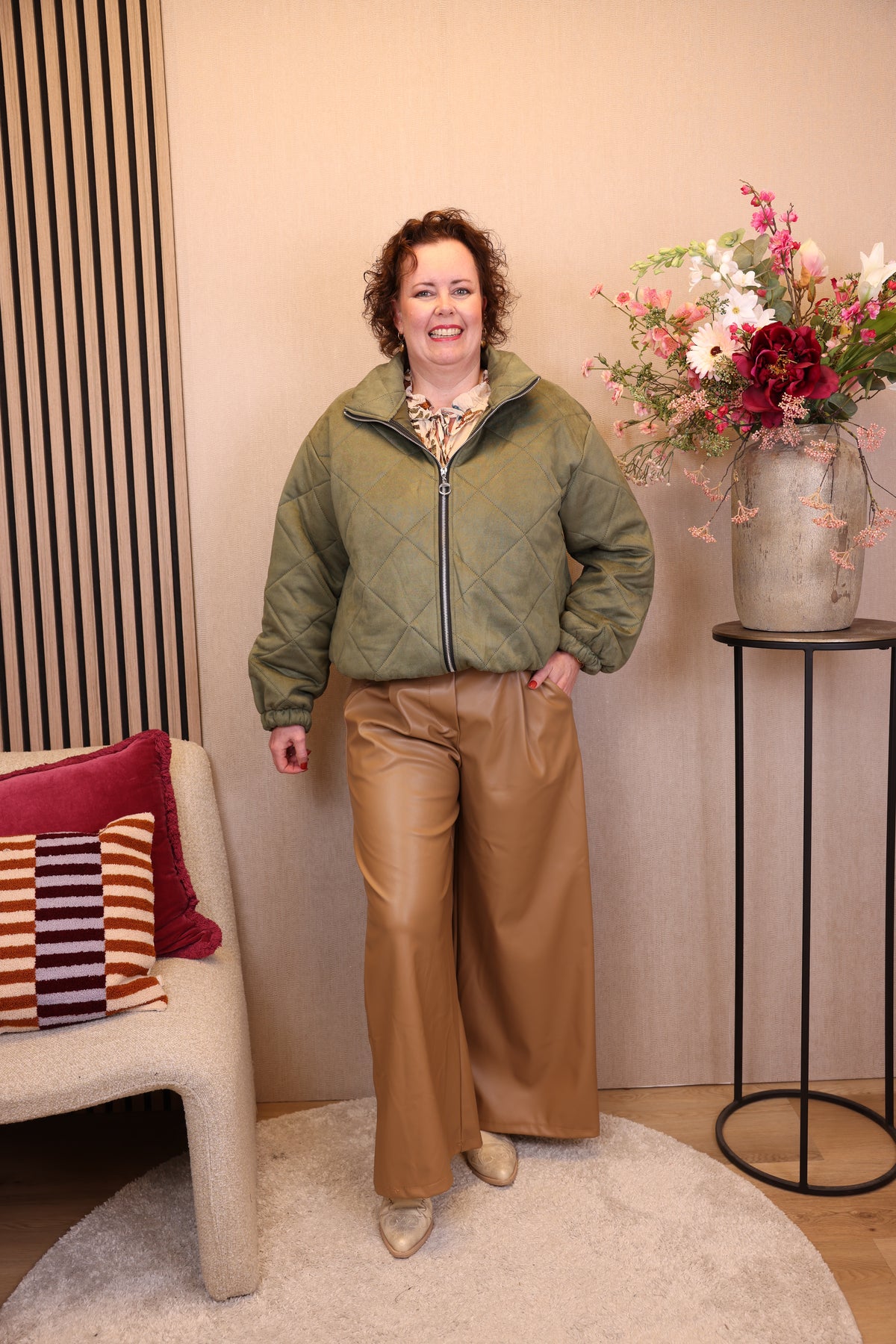 Maxime | Grüne Jeansjacke