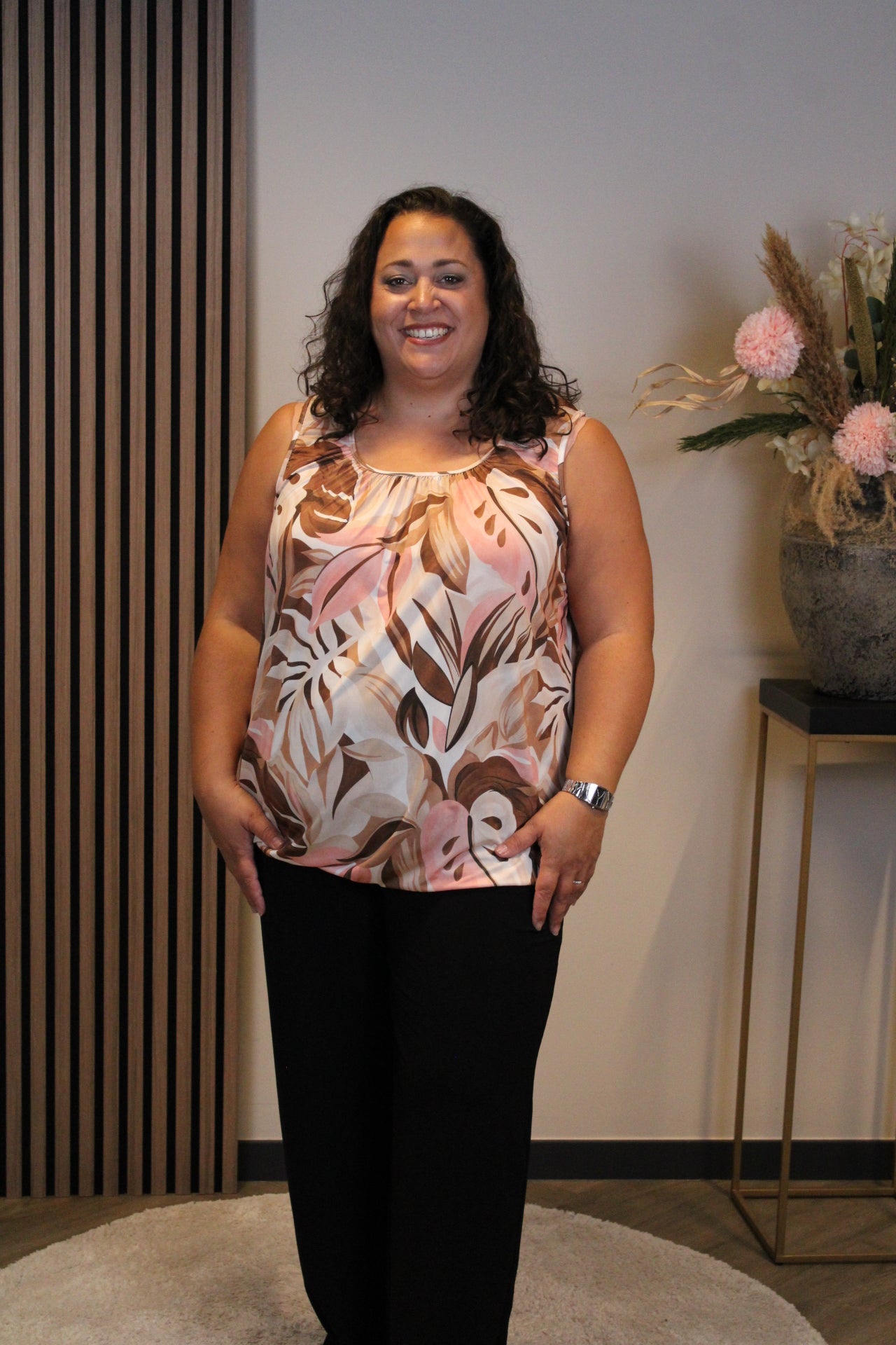 Veerle | Top beige 48 bis 52
