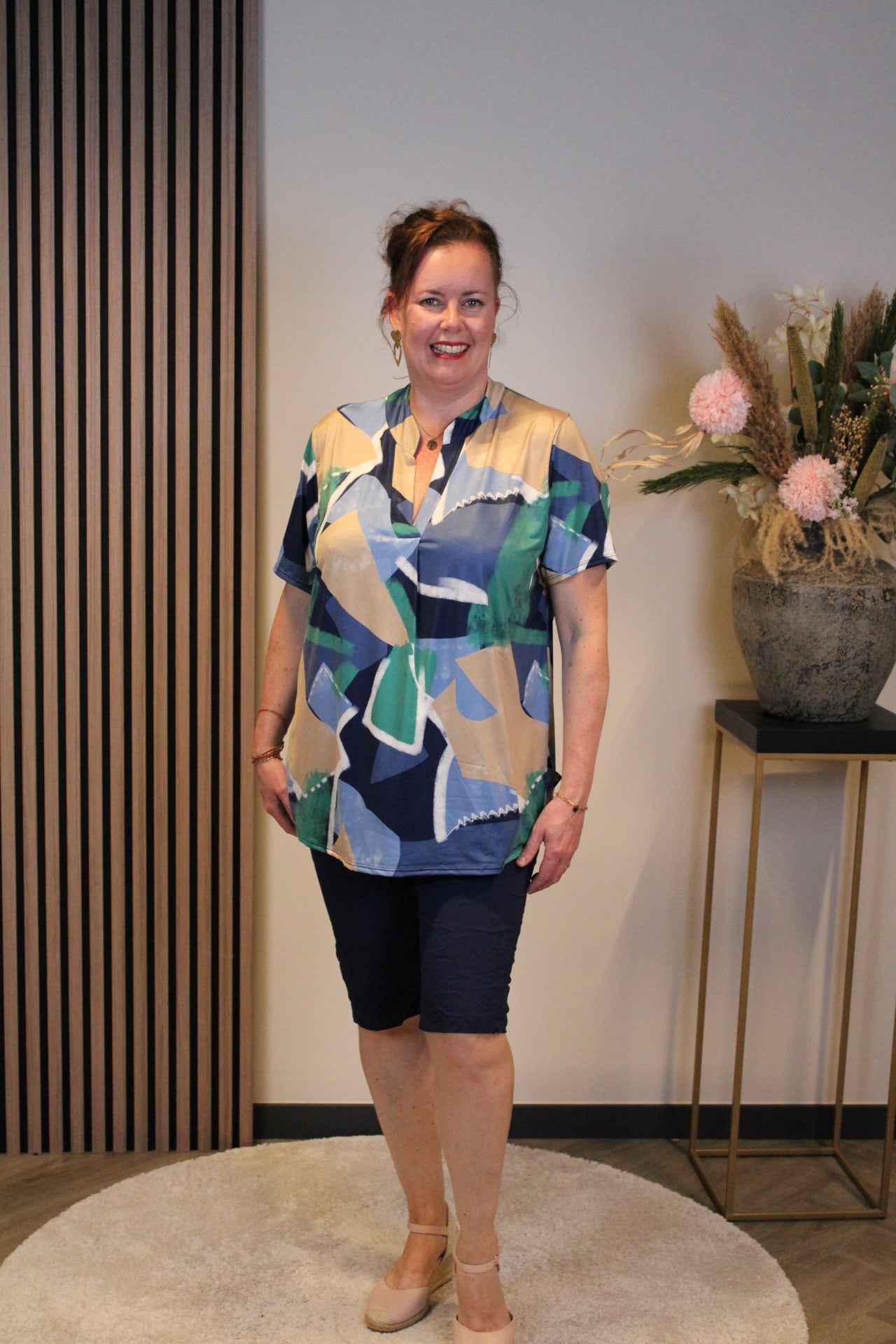 Gabrielle | Blouse korte mouw 38 t/m 48