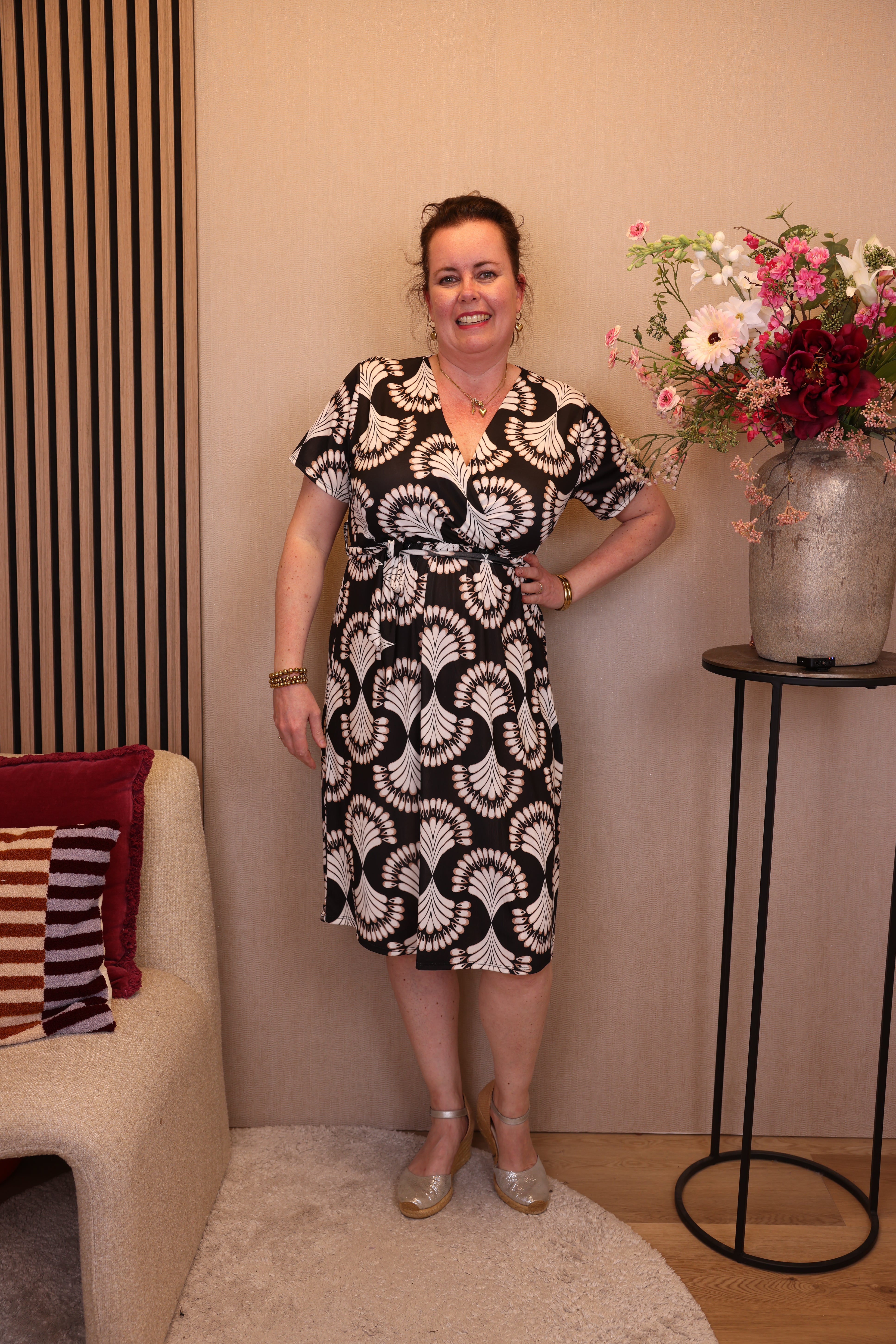 Dora | Bluse schwarz Langarm 52 bis 58