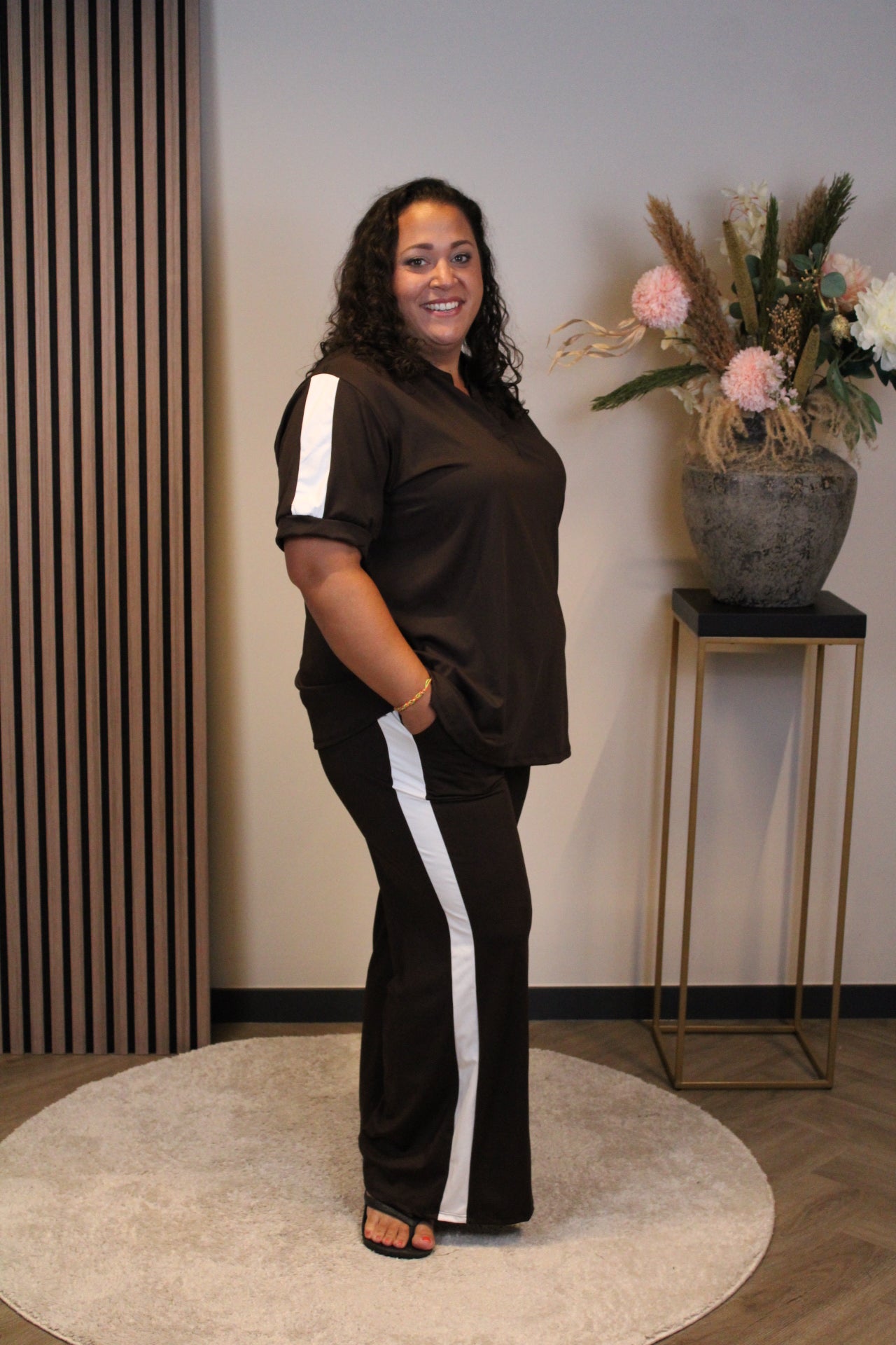 Lina | broek bruin 46 t/m 50