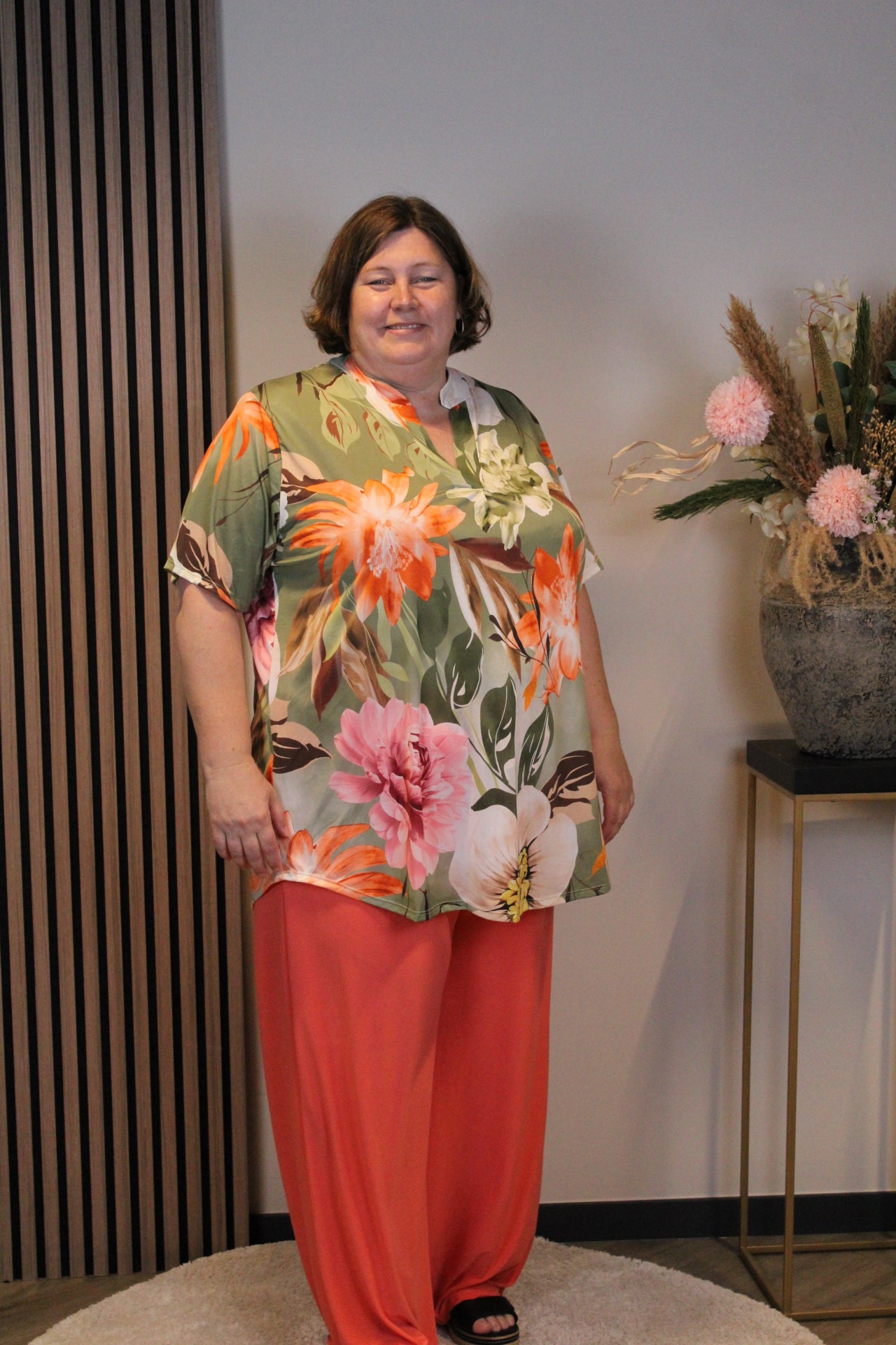 Manon | Blouse korte mouw 52 t/m 58