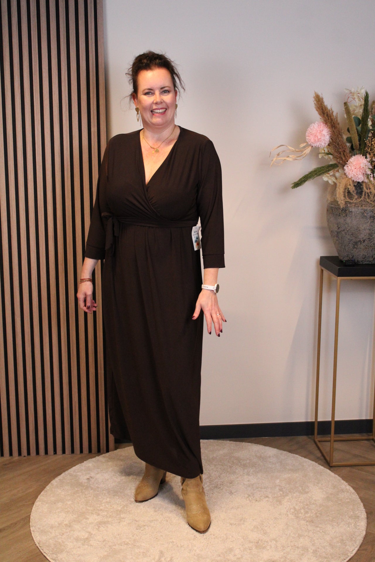 Fresia | Schwarzes Langarmkleid 38 bis 44