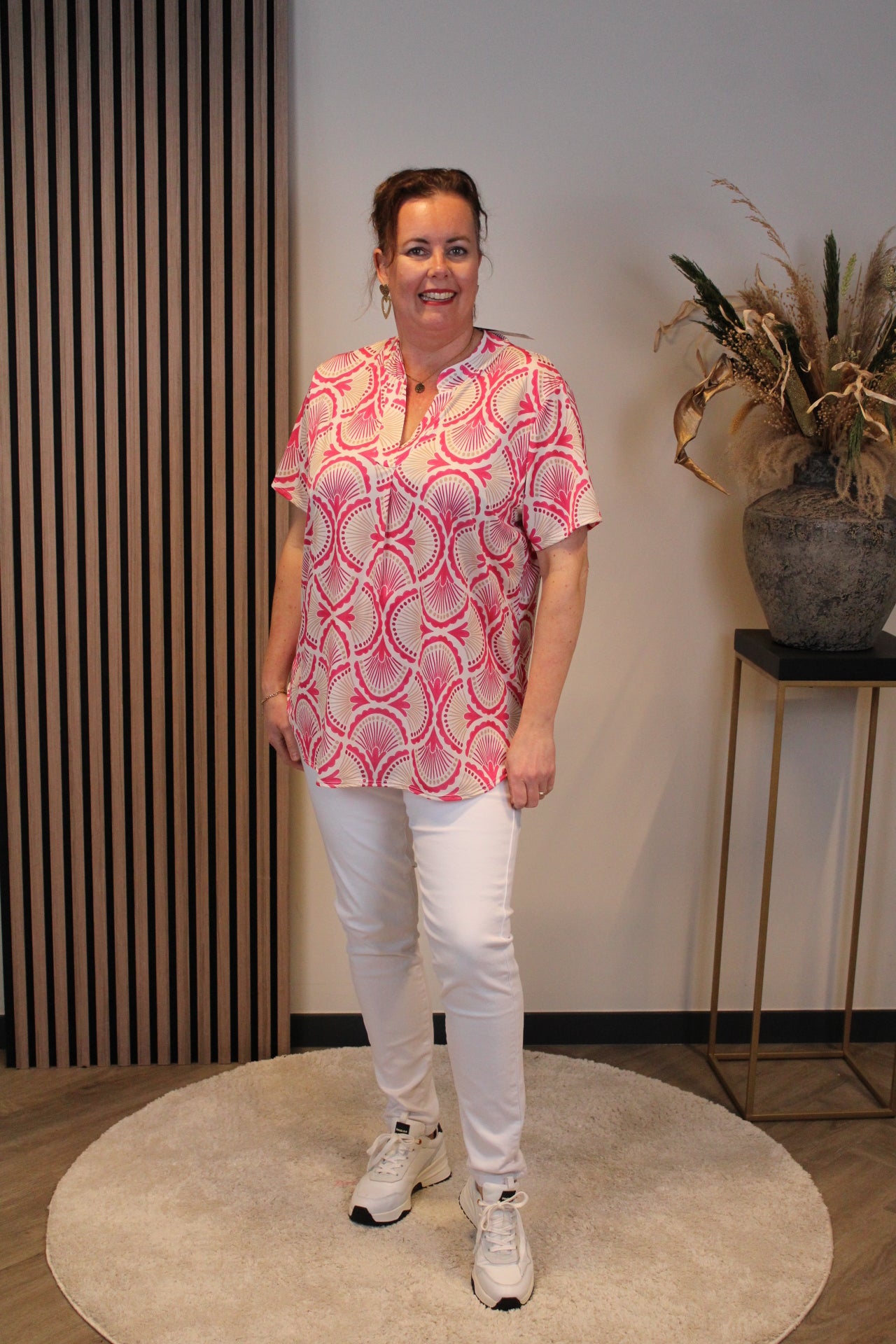 Jade | Bluse rosa Kurzarm 48 bis 52