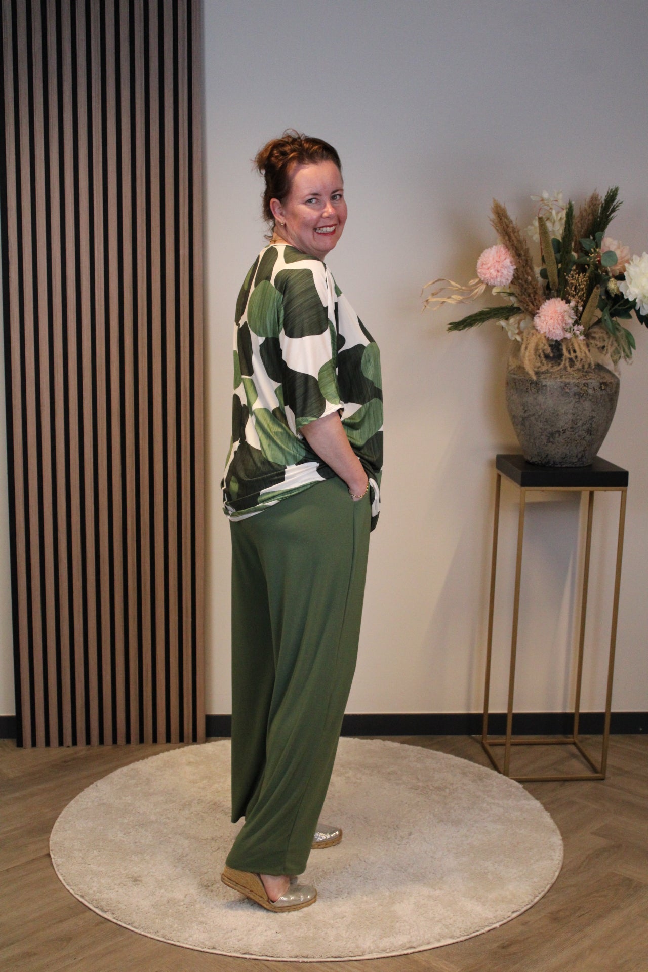 Ellen | Blaue Hose mit Taschen 48 bis 54