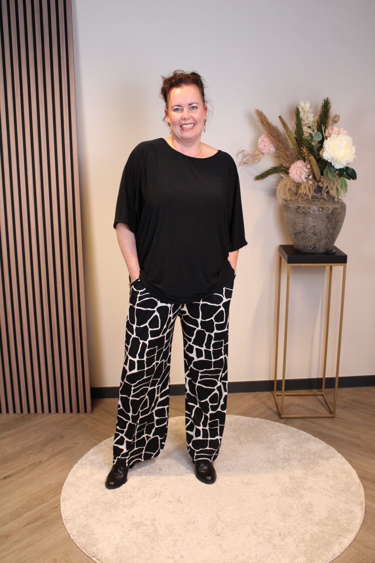 Ellen | Rote Hose mit Taschen 38 bis 46