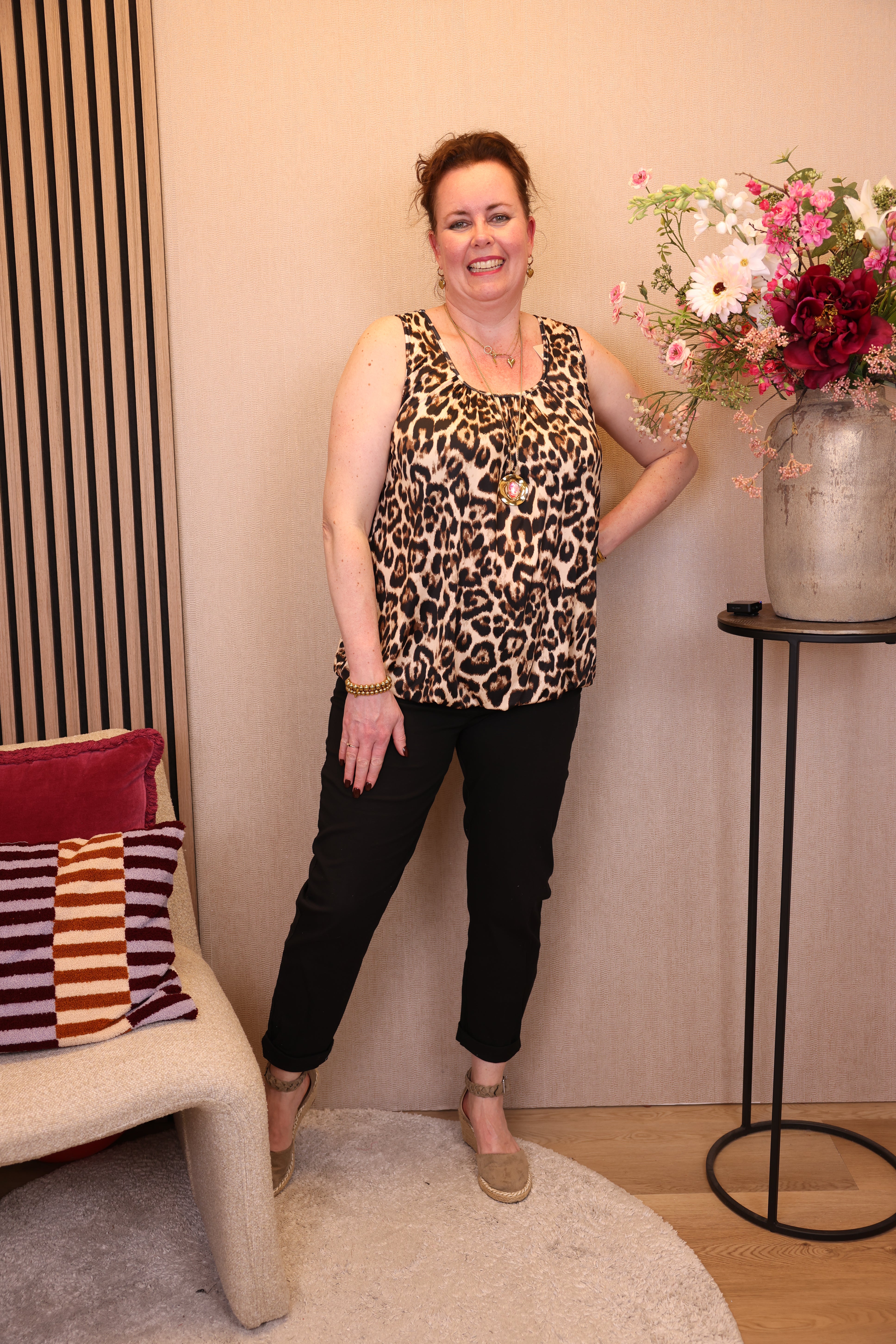 Dora | Bluse schwarz Langarm 52 bis 58