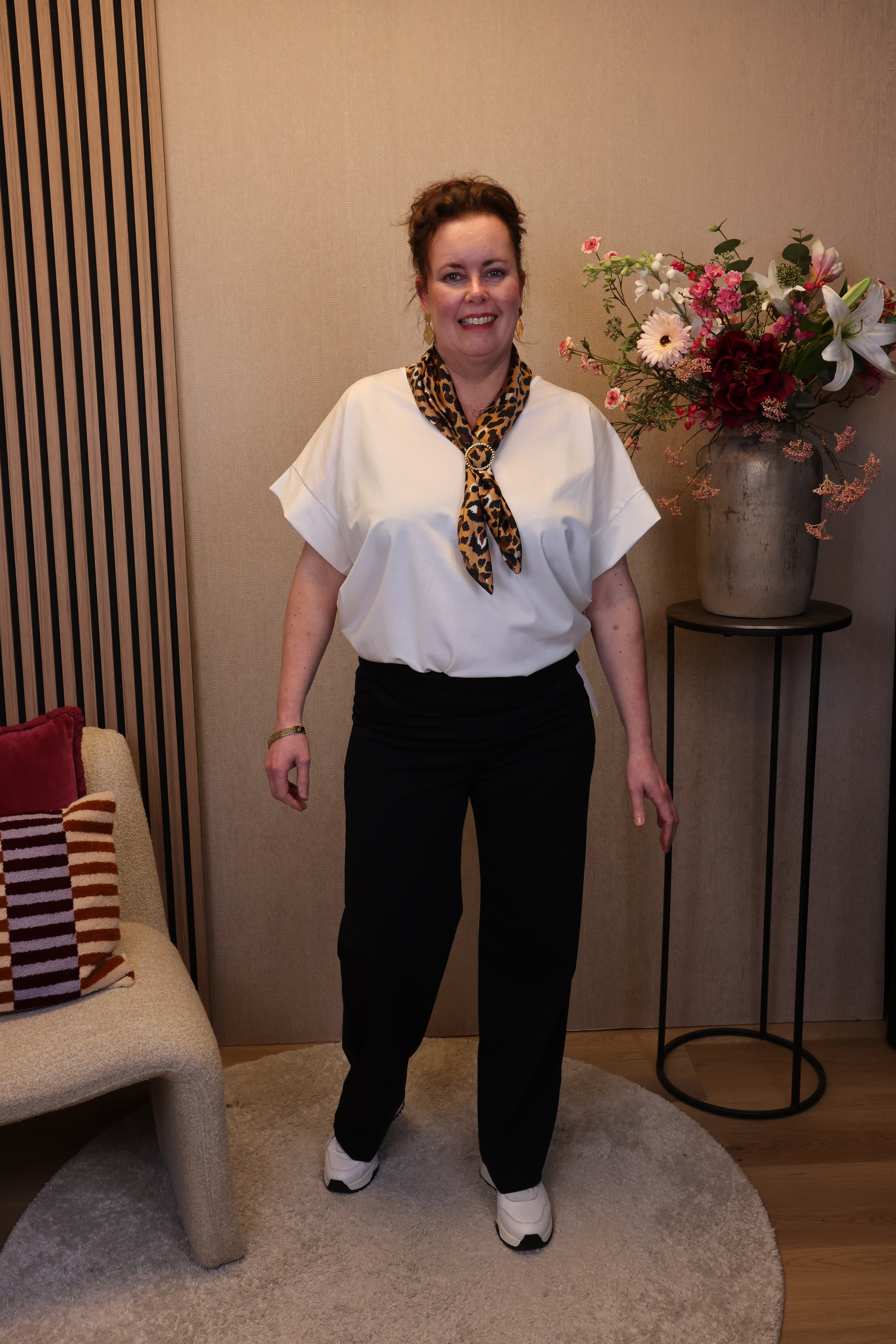Dora | Bluse schwarz Langarm 52 bis 58