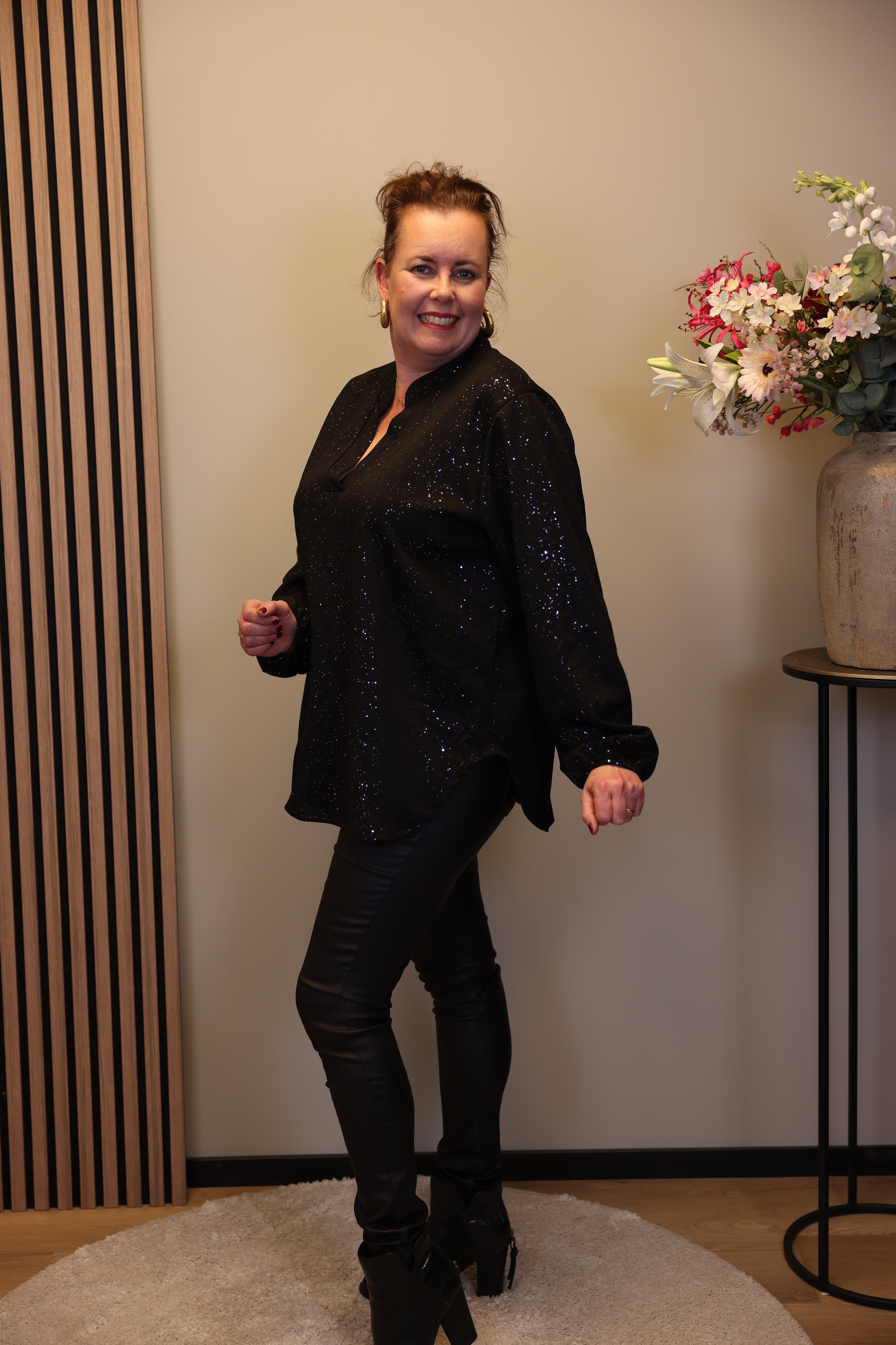 Mara | Bluse weiß Langarm 38 bis 48