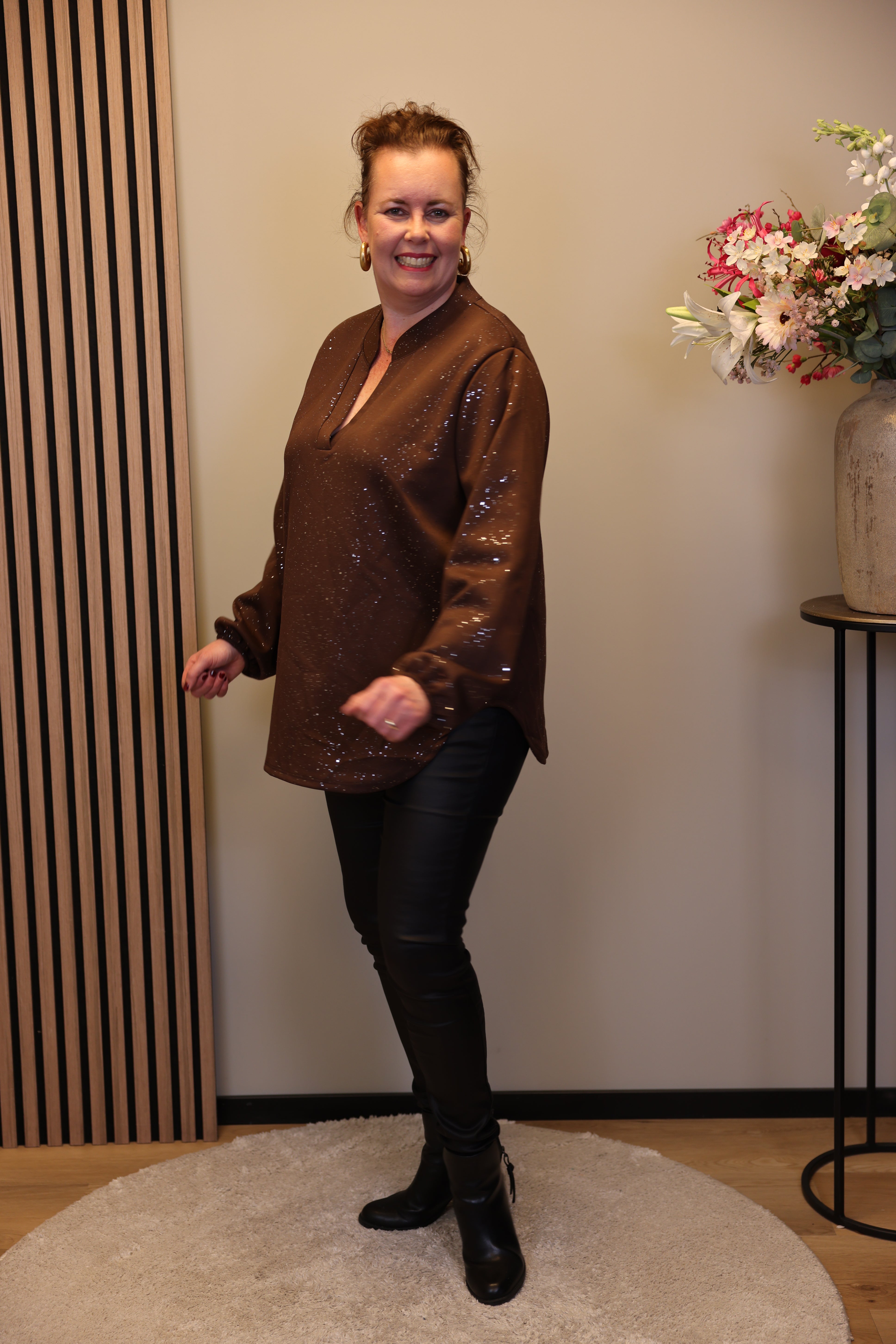 Mara | Bluse weiß Langarm 38 bis 48