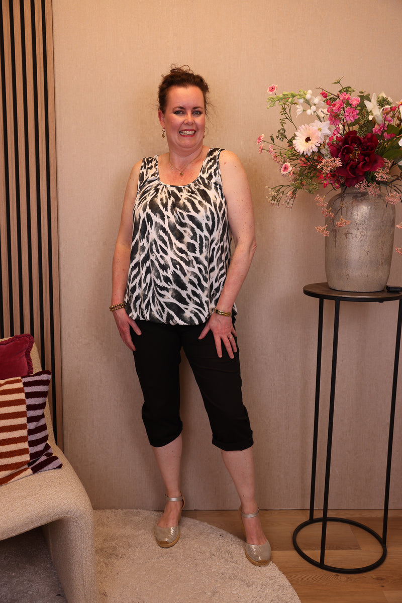 Dora | Bluse schwarz Langarm 52 bis 58