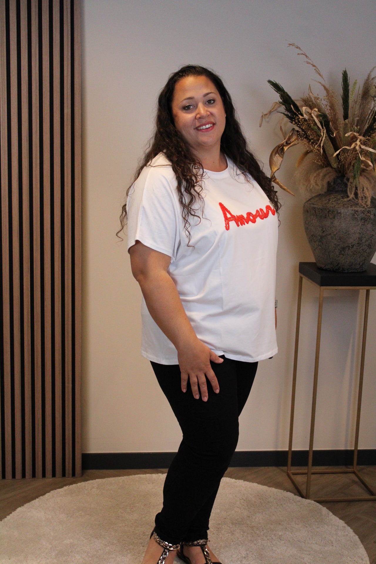 Amour | T-shirt rood 44 t/m 48