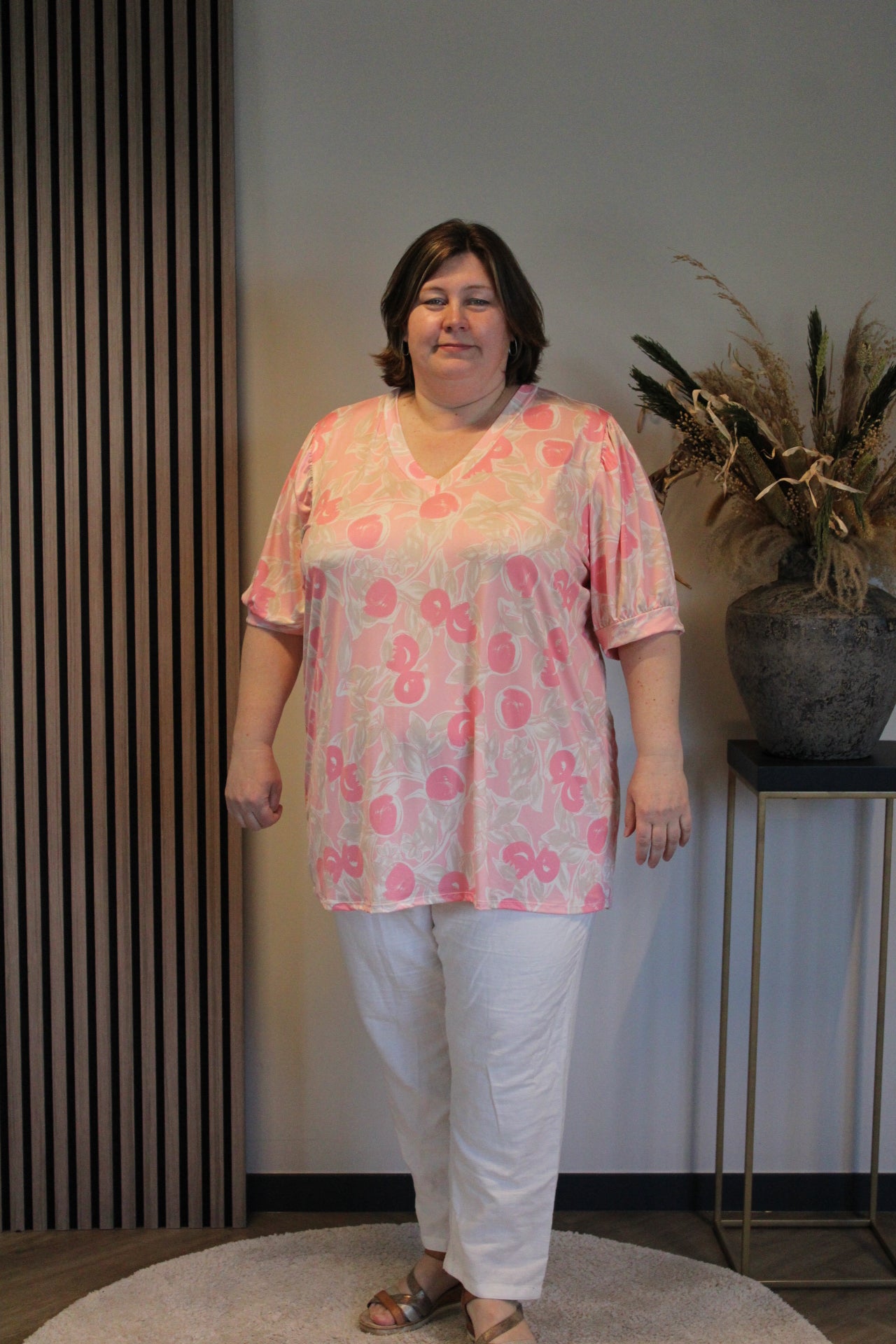 Dora | Bluse schwarz Langarm 52 bis 58