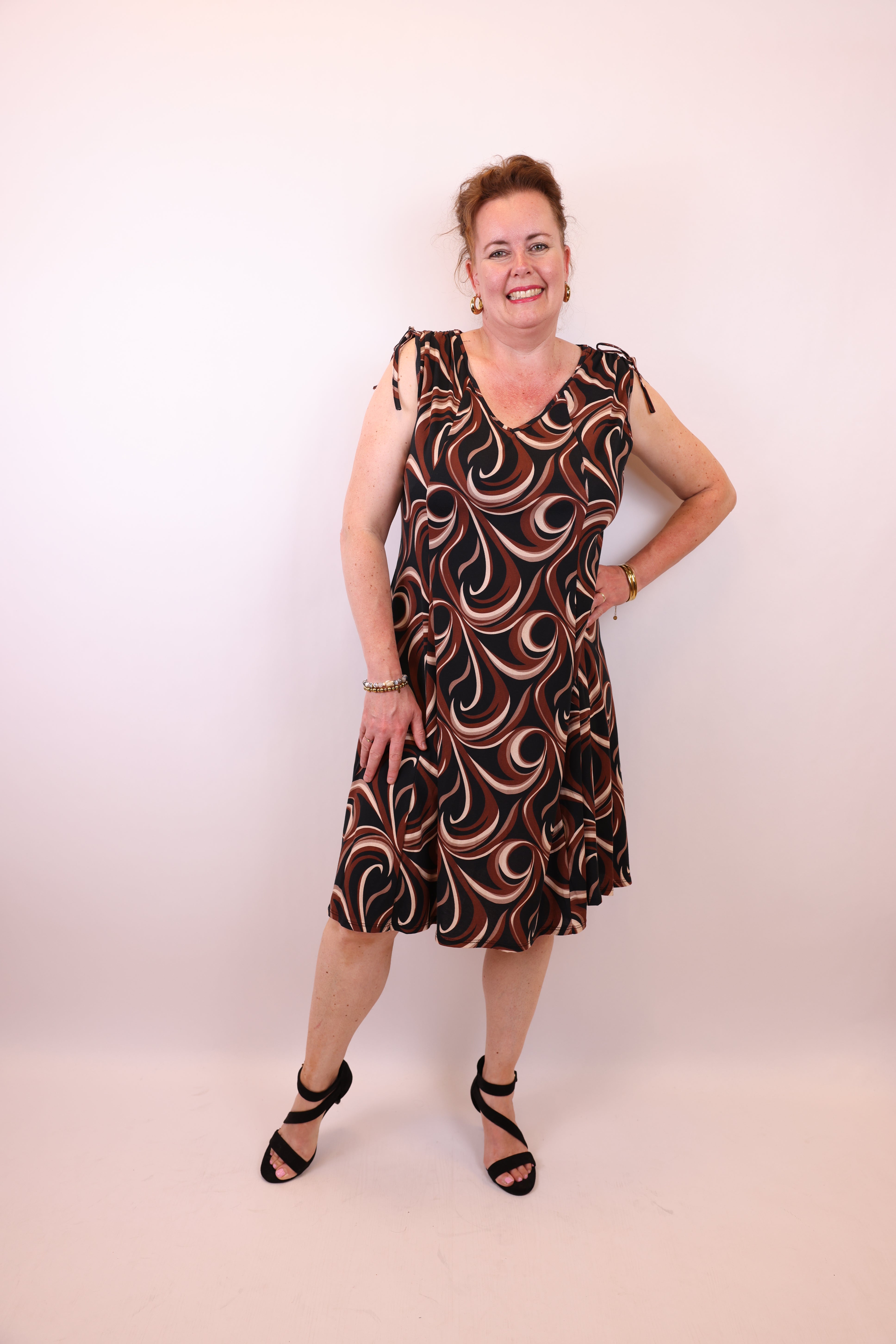 Dora | Bluse schwarz Langarm 52 bis 58