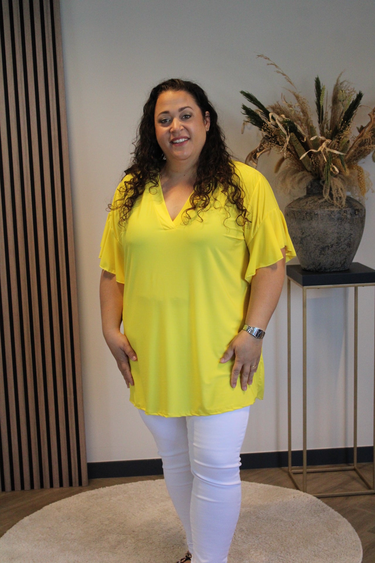 Mayra | Bluse gelb 48 bis 52