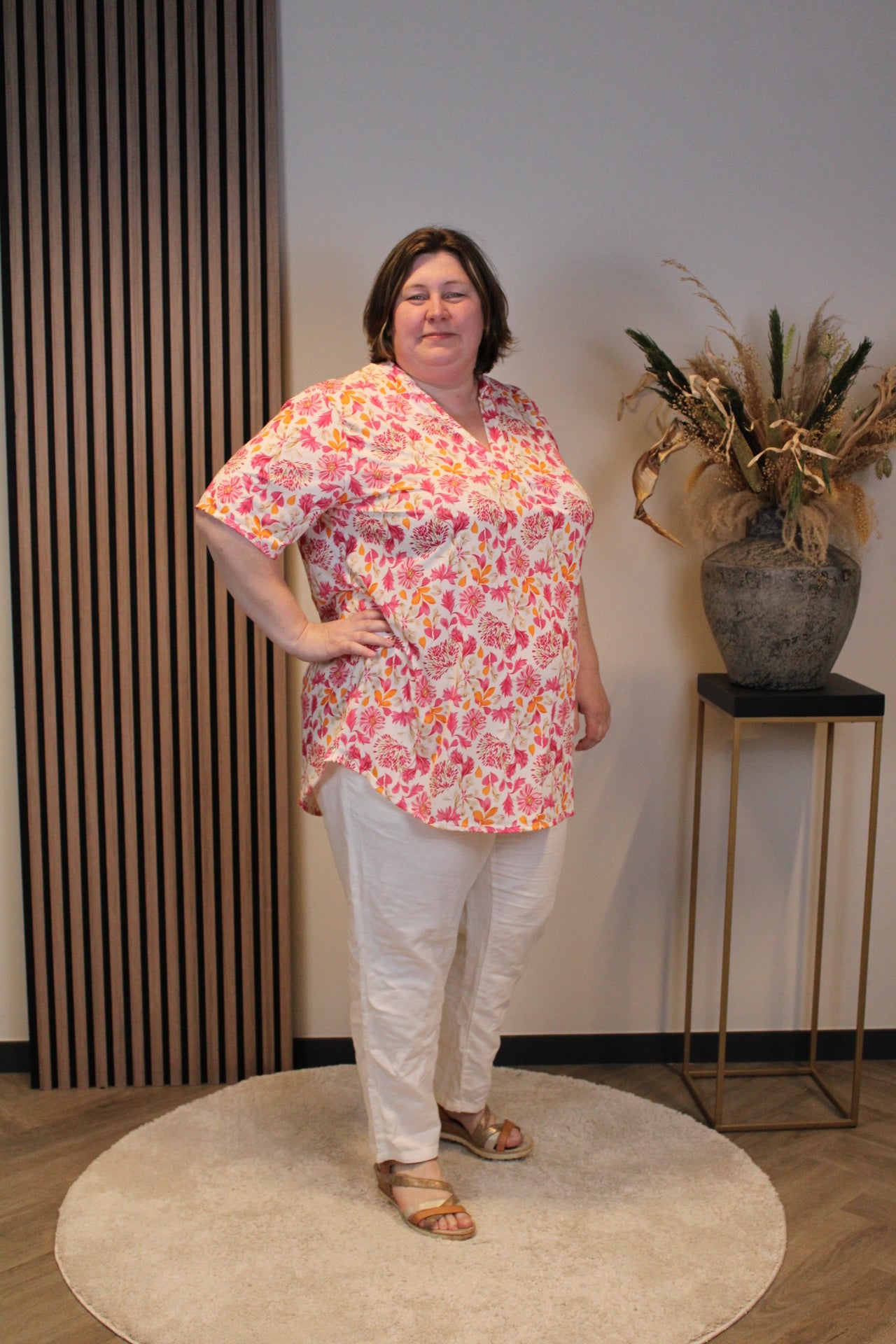 Dora | Bluse schwarz Langarm 52 bis 58