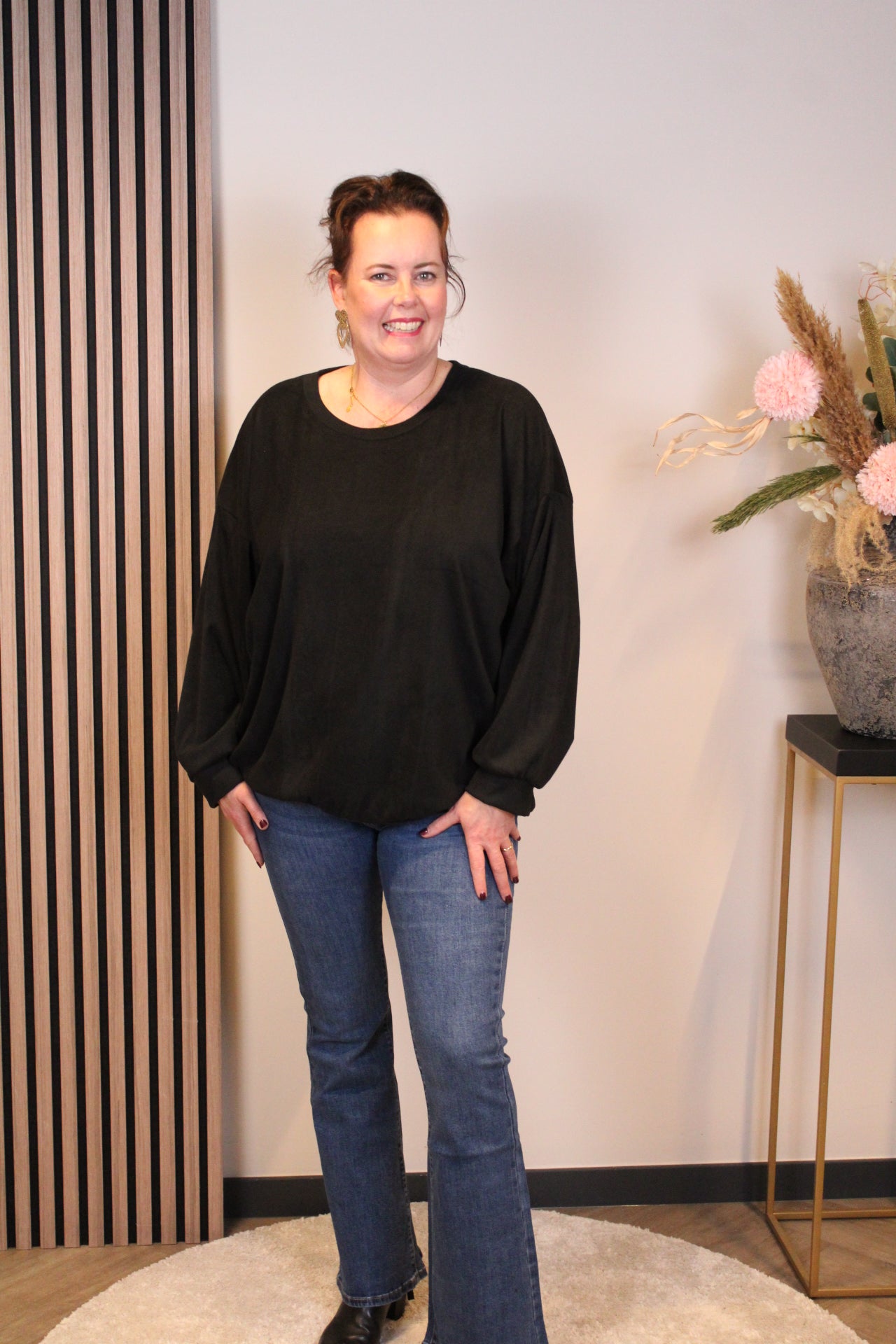 Mara | Bluse weiß Langarm 38 bis 48