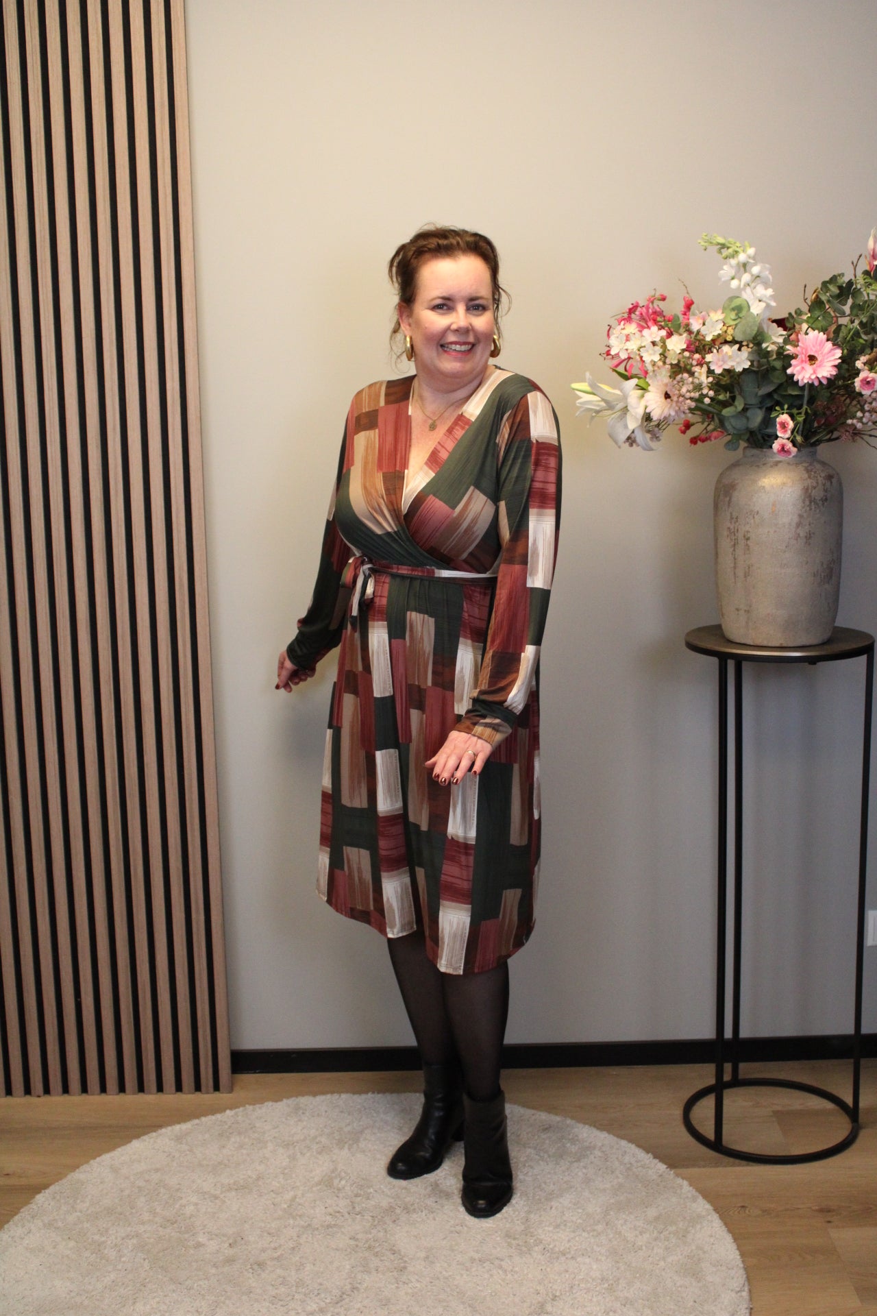 Fresia | Schwarzes Langarmkleid 38 bis 44