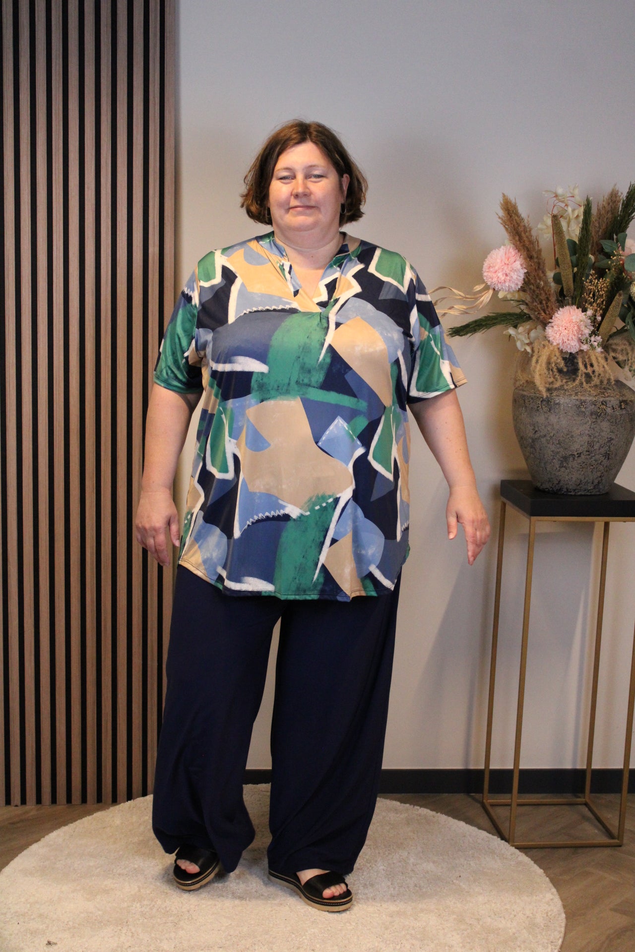 Gabriele | Blouse korte mouw 52 t/m 58