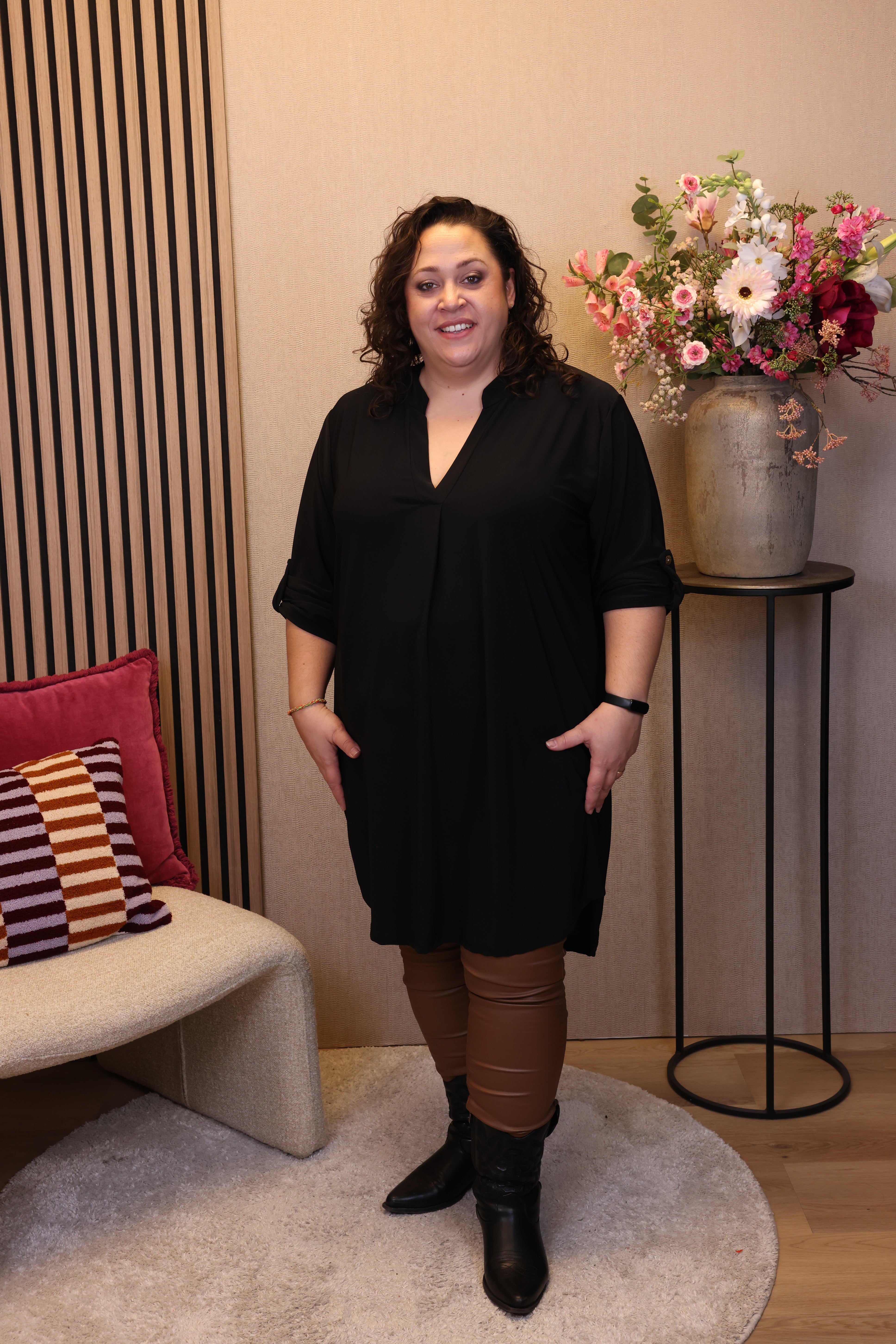 Mila | Tuniek zwart 48 t/m 52