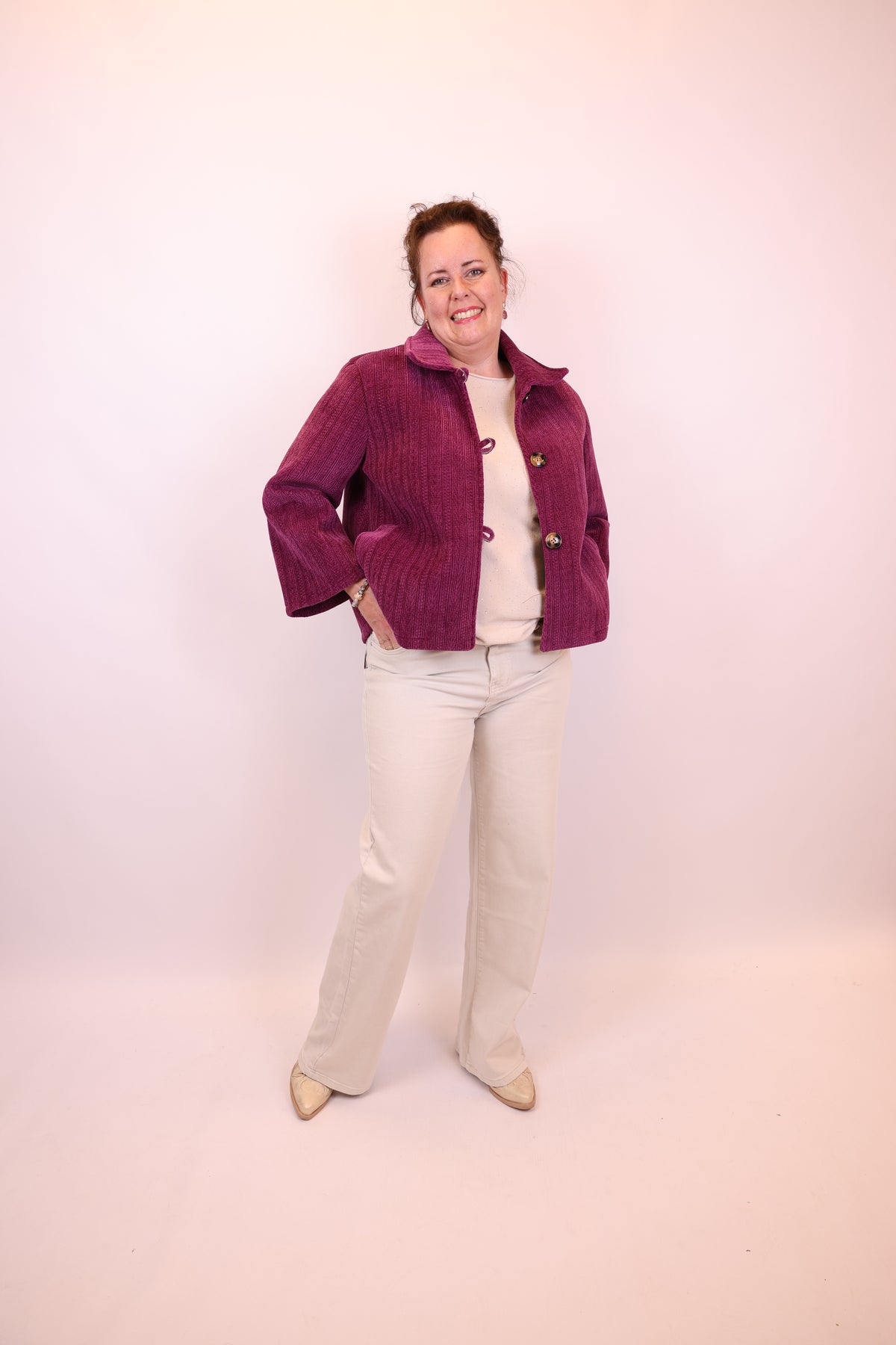 Maxime | Grüne Jeansjacke