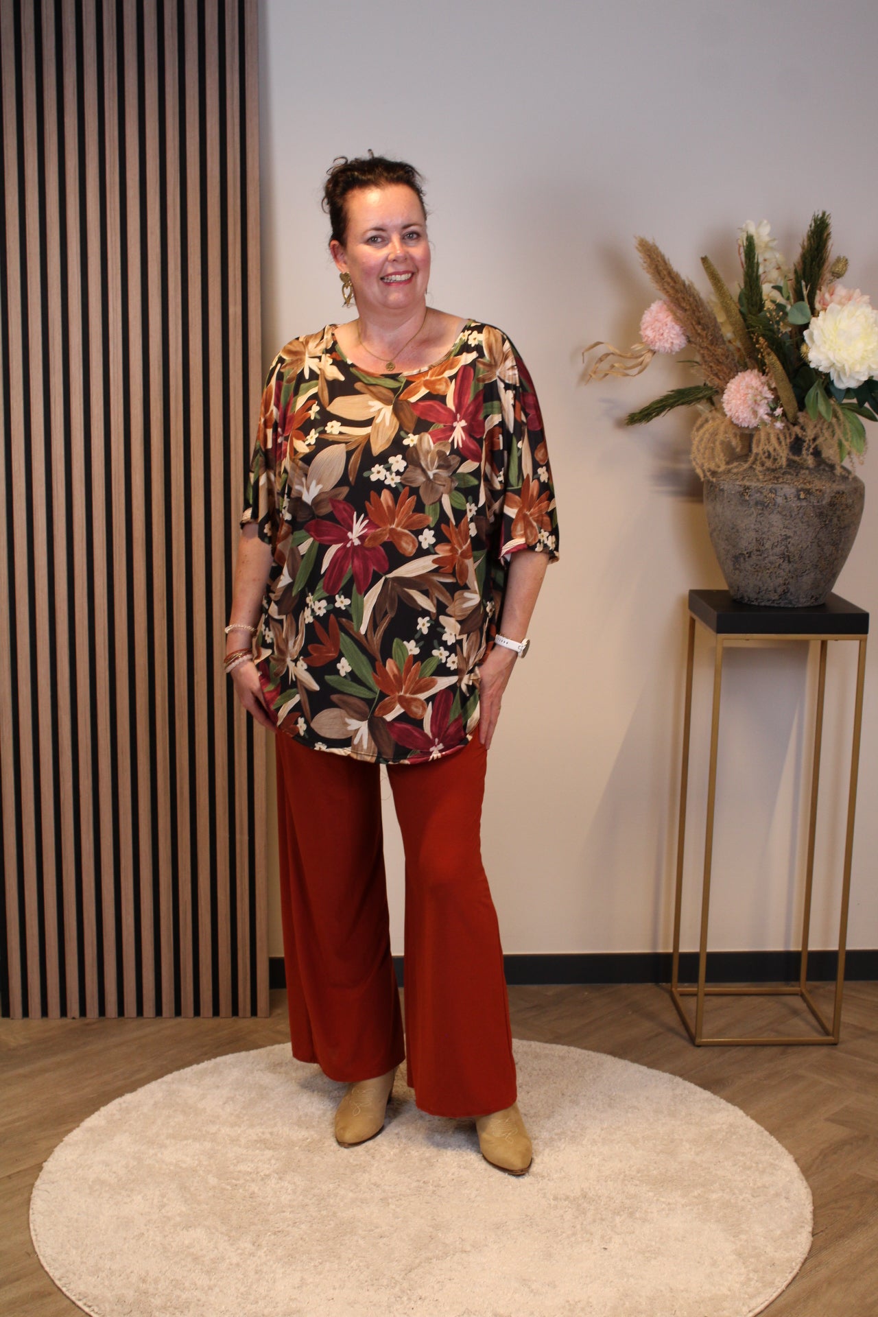 Ellen | Blaue Hose mit Taschen 48 bis 54