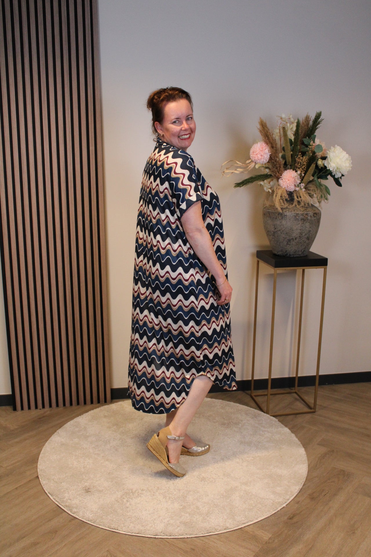 Zofia | Jurk blauw 46 t/m 50