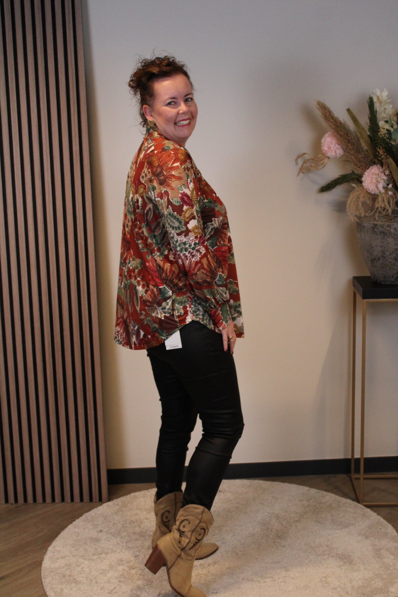 Helena | Gelbe Bluse mit Kragen 38 bis 48