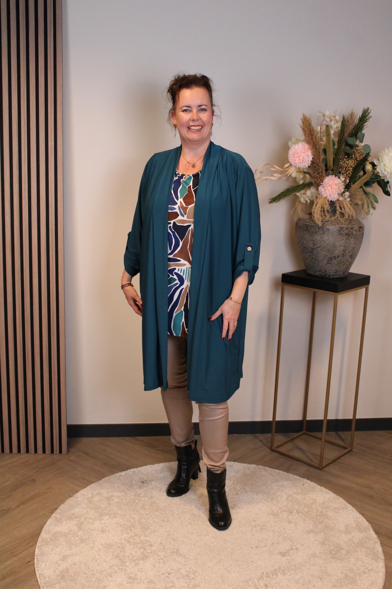 Sara | Bluse Langarm Grün 52 bis 58