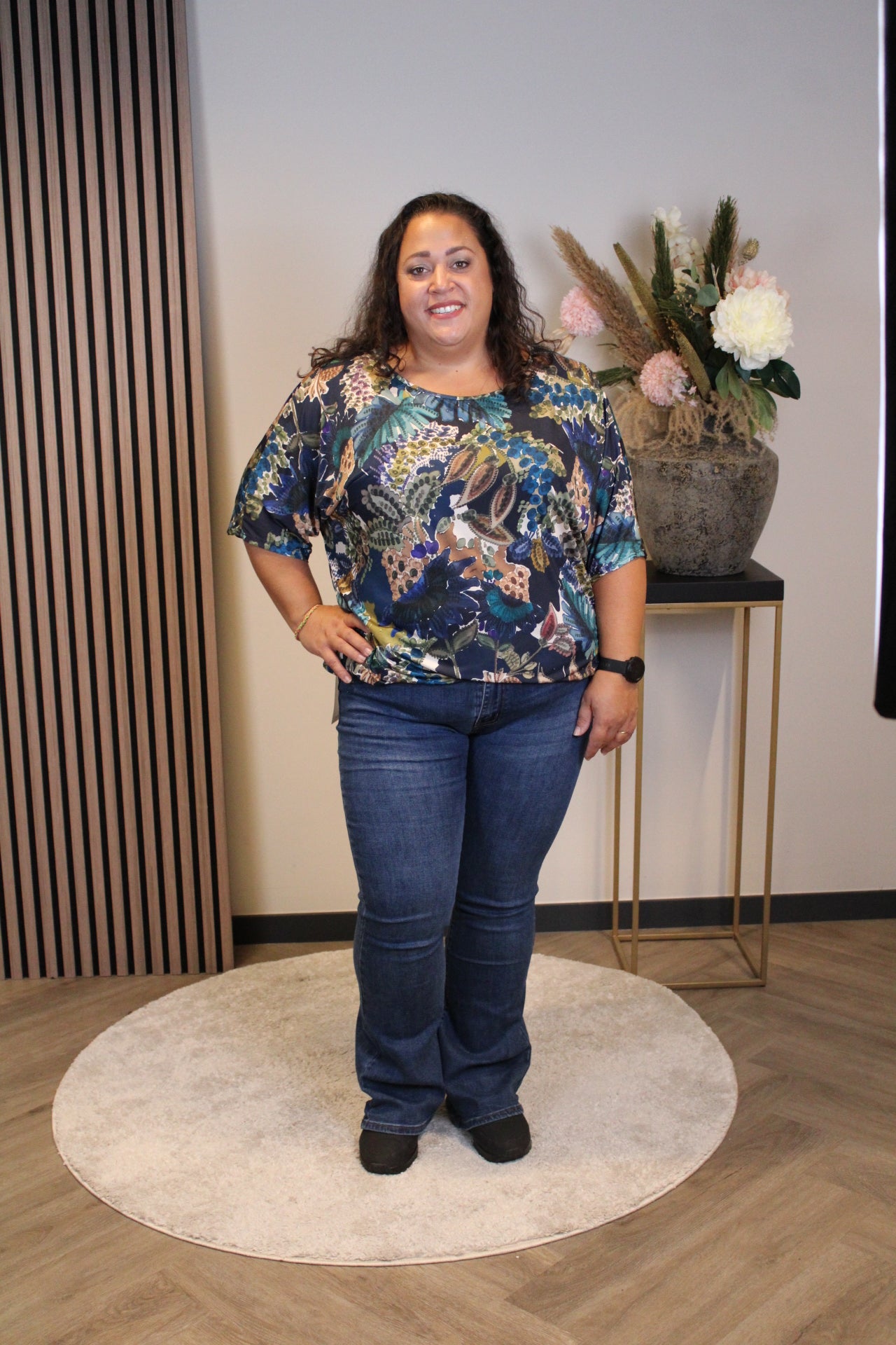 Rose | Top blau 48 bis 52