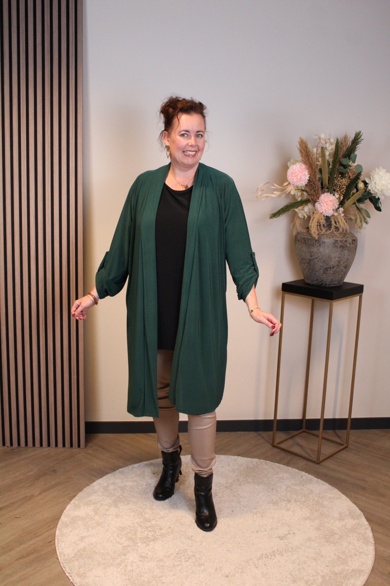 Sara | Bluse Langarm Grün 52 bis 58