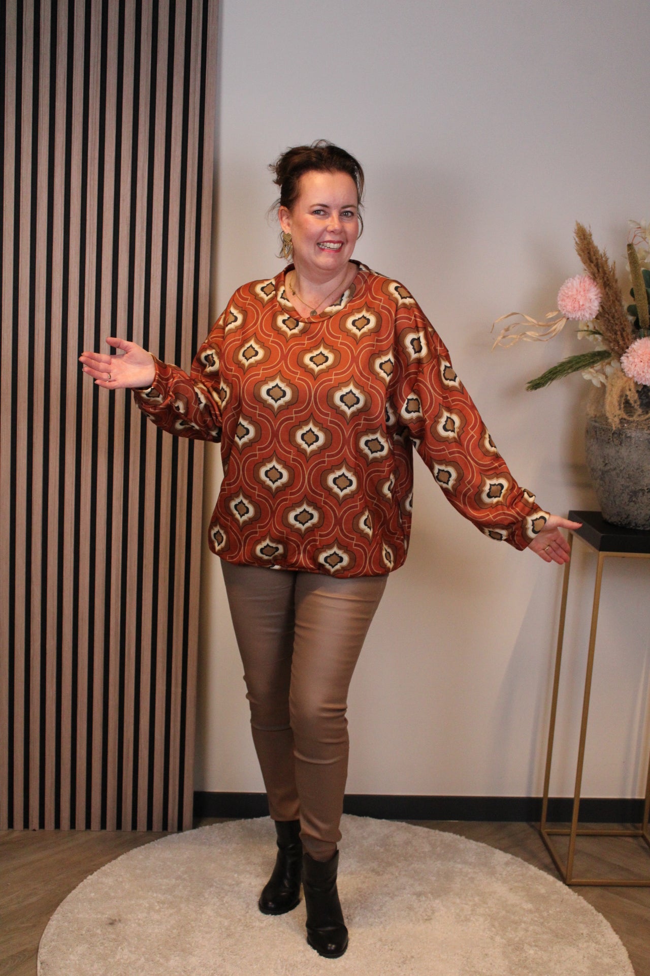 Mara | Bluse weiß Langarm 38 bis 48