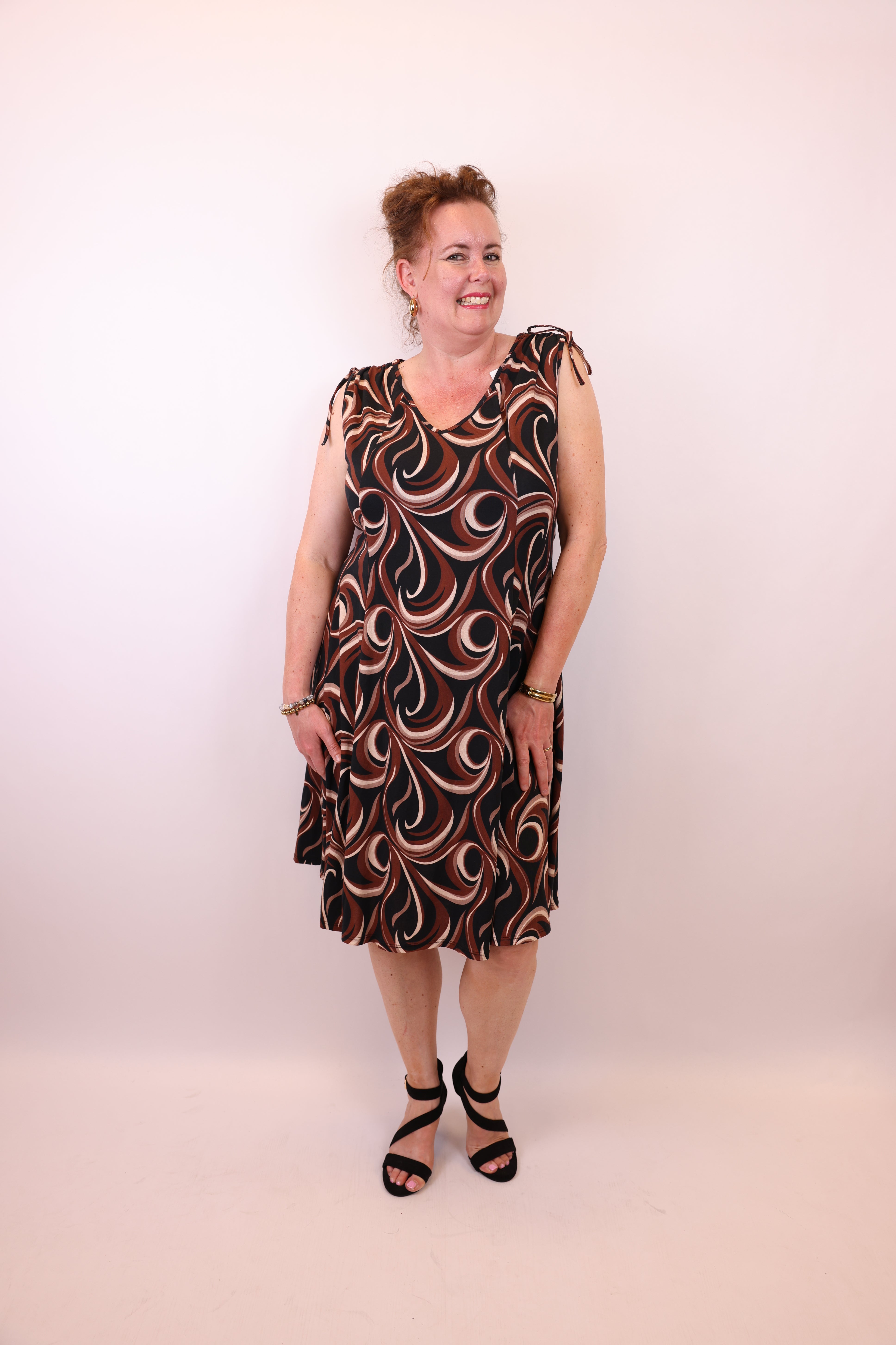 Dora | Bluse schwarz Langarm 52 bis 58