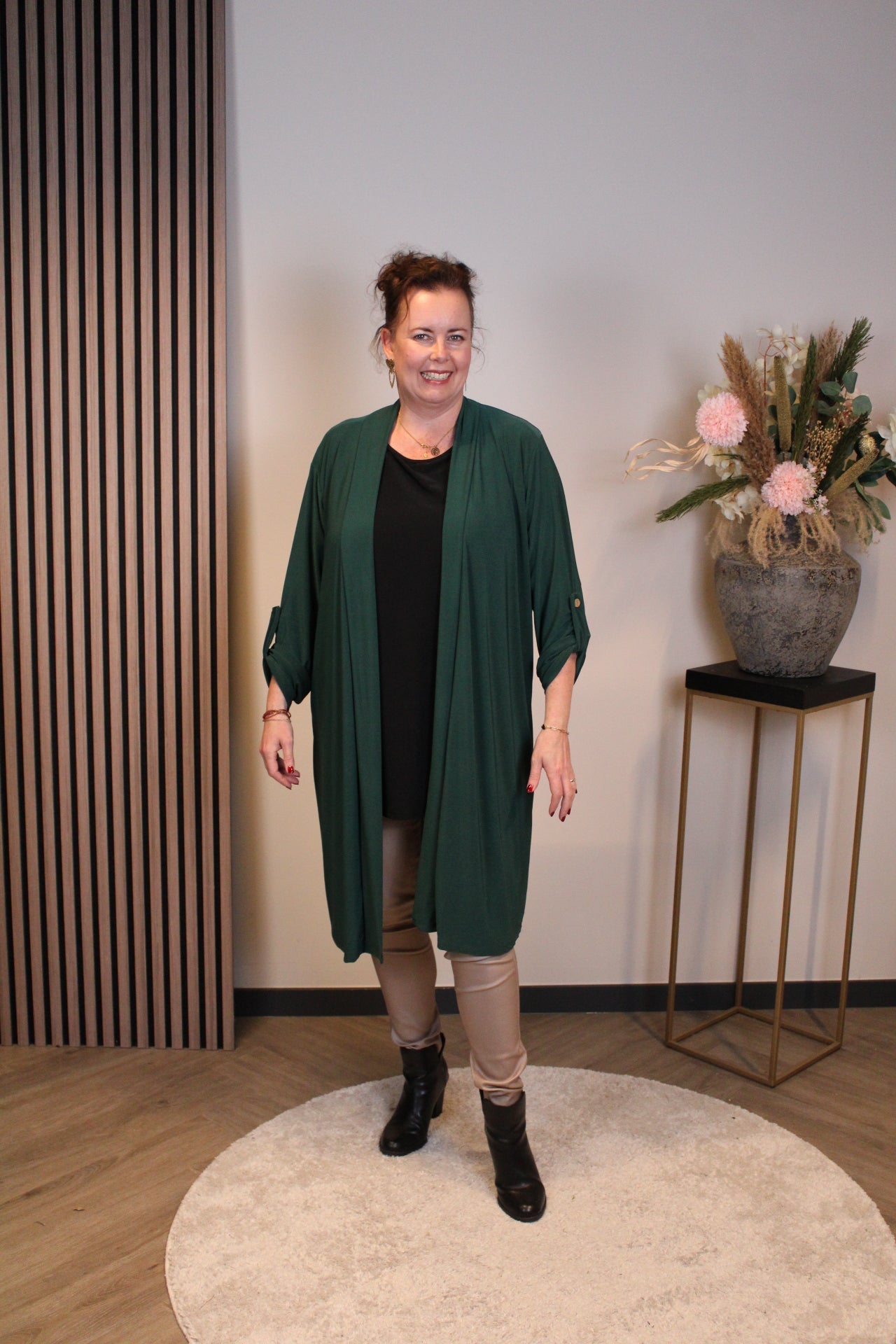 Sara | Bluse Langarm Grün 52 bis 58