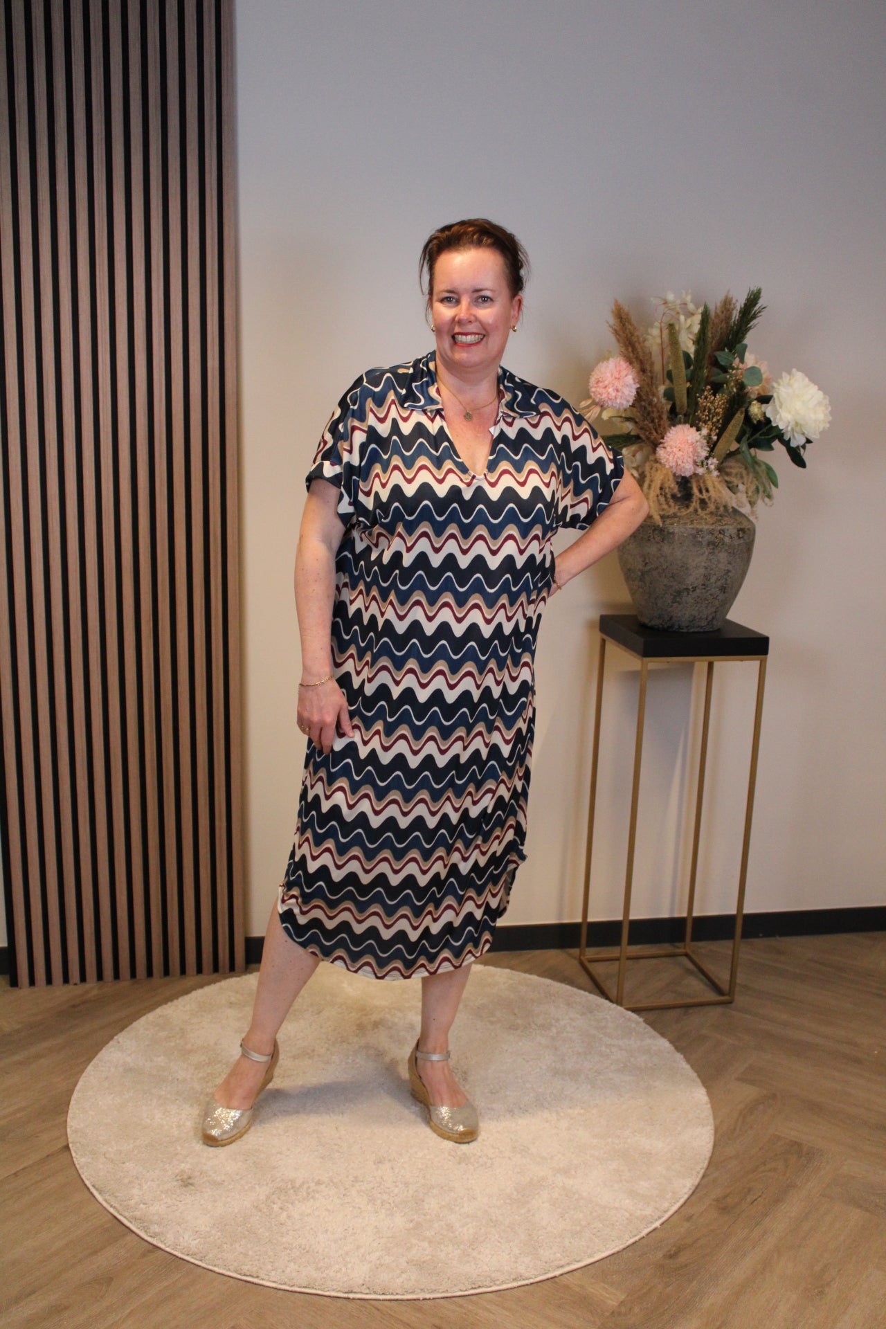 Zofia | Jurk blauw 46 t/m 50