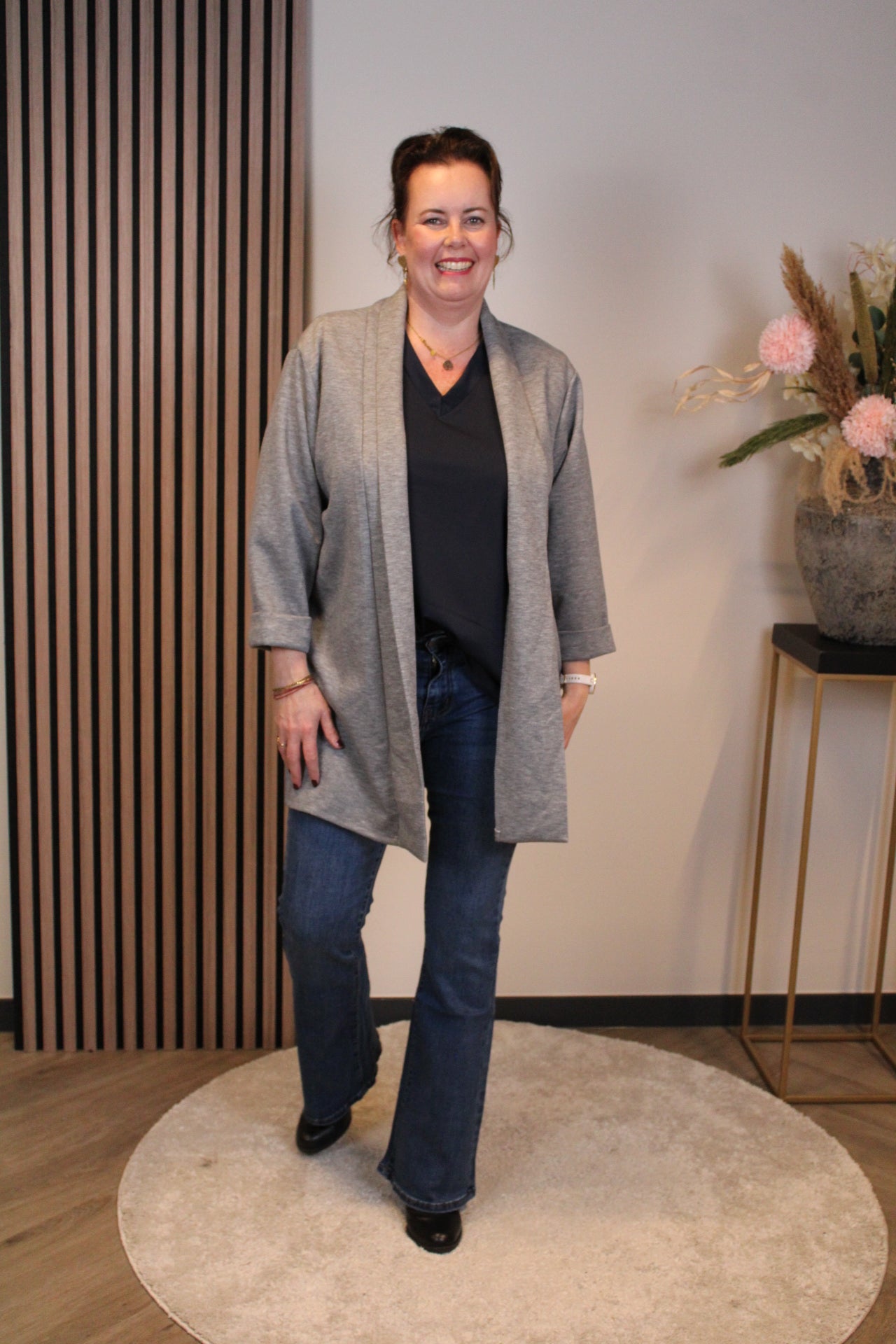 Mara | Bluse weiß Langarm 38 bis 48