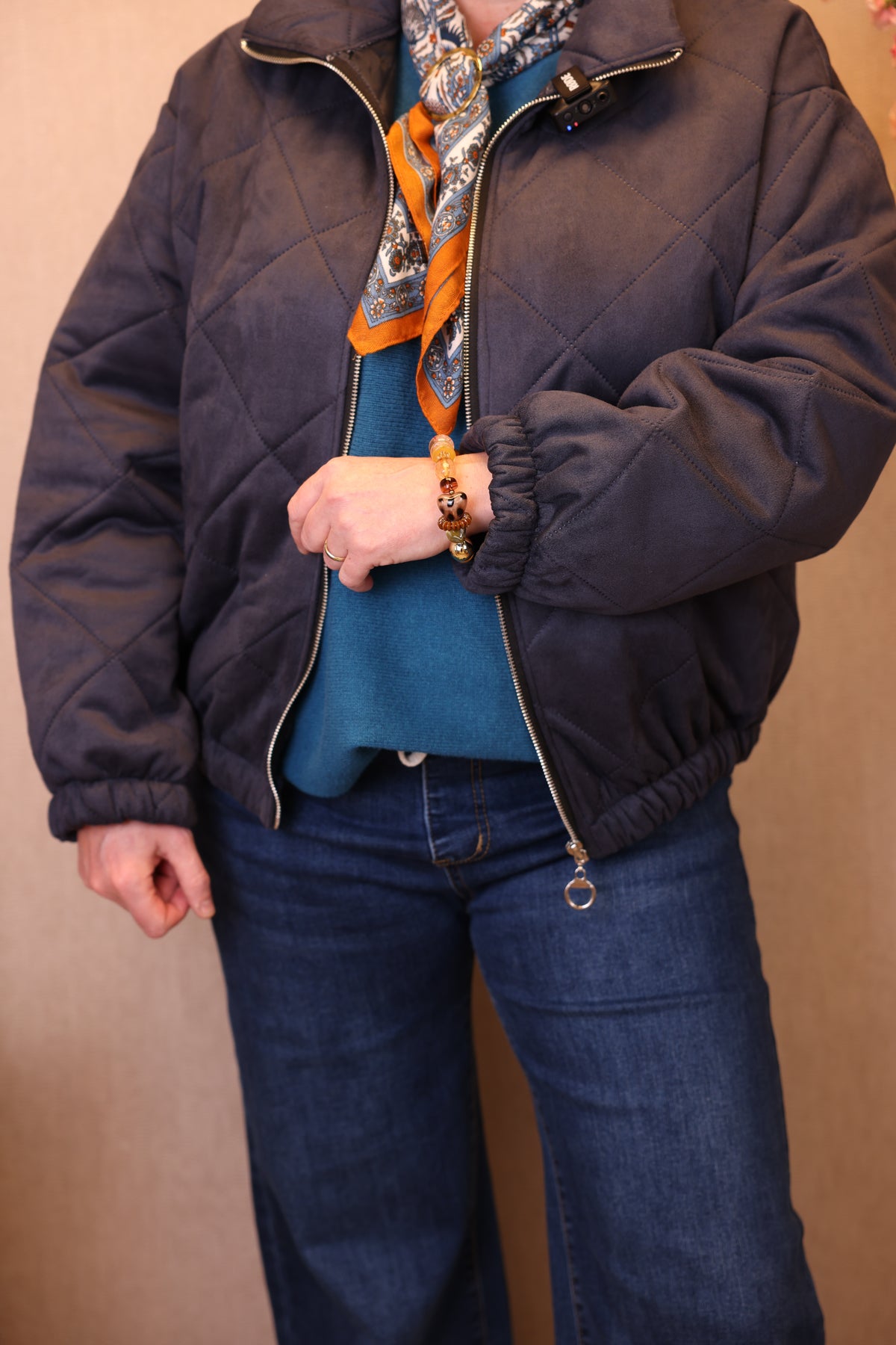 Maxime | Grüne Jeansjacke