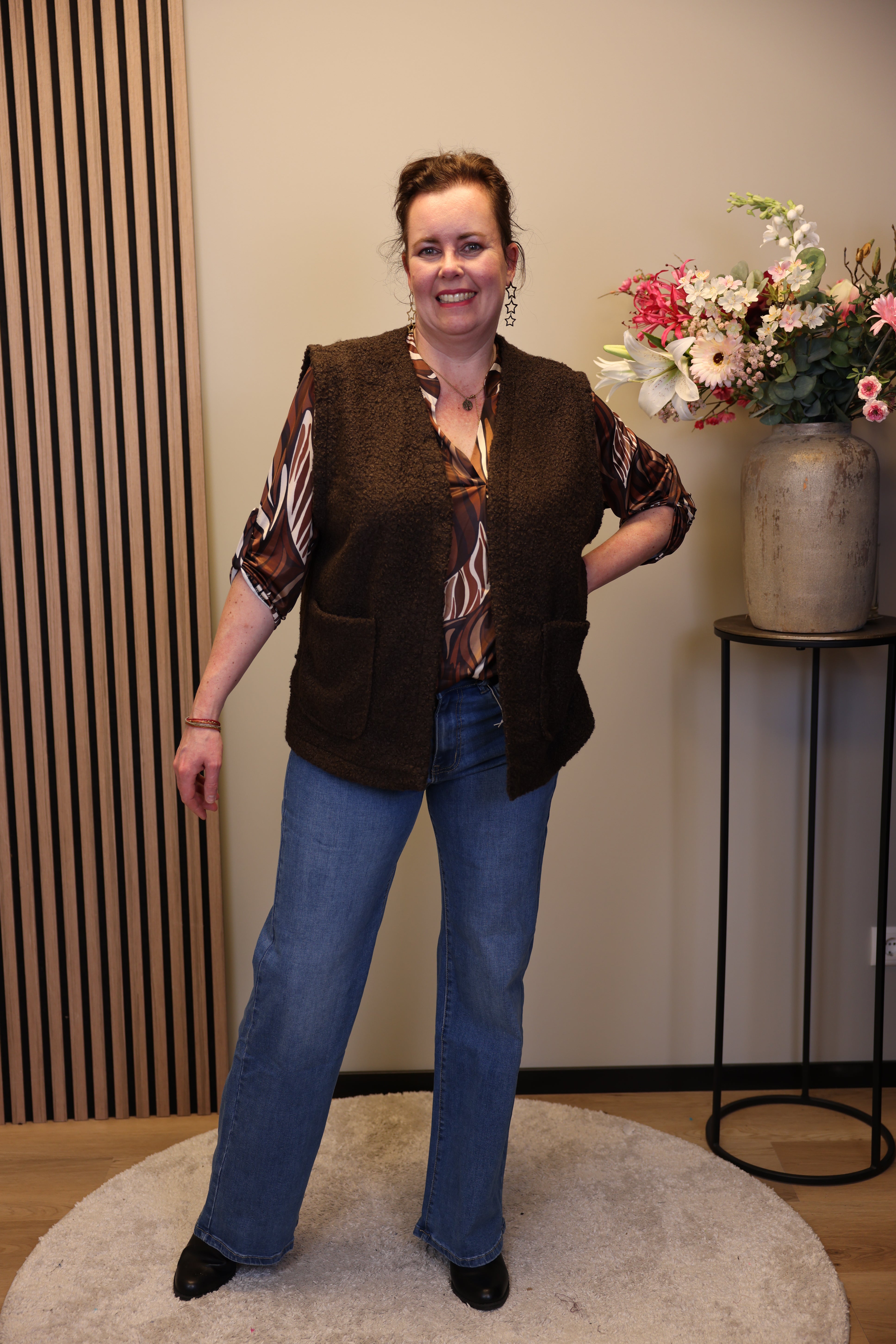 Mara | Bluse weiß Langarm 38 bis 48