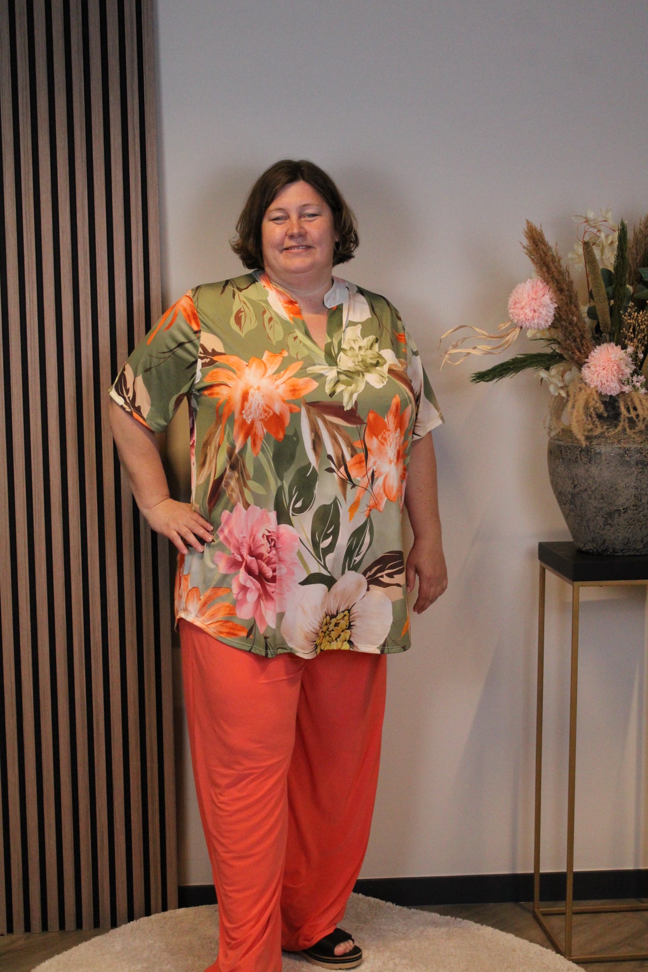 Manon | Blouse korte mouw 52 t/m 58