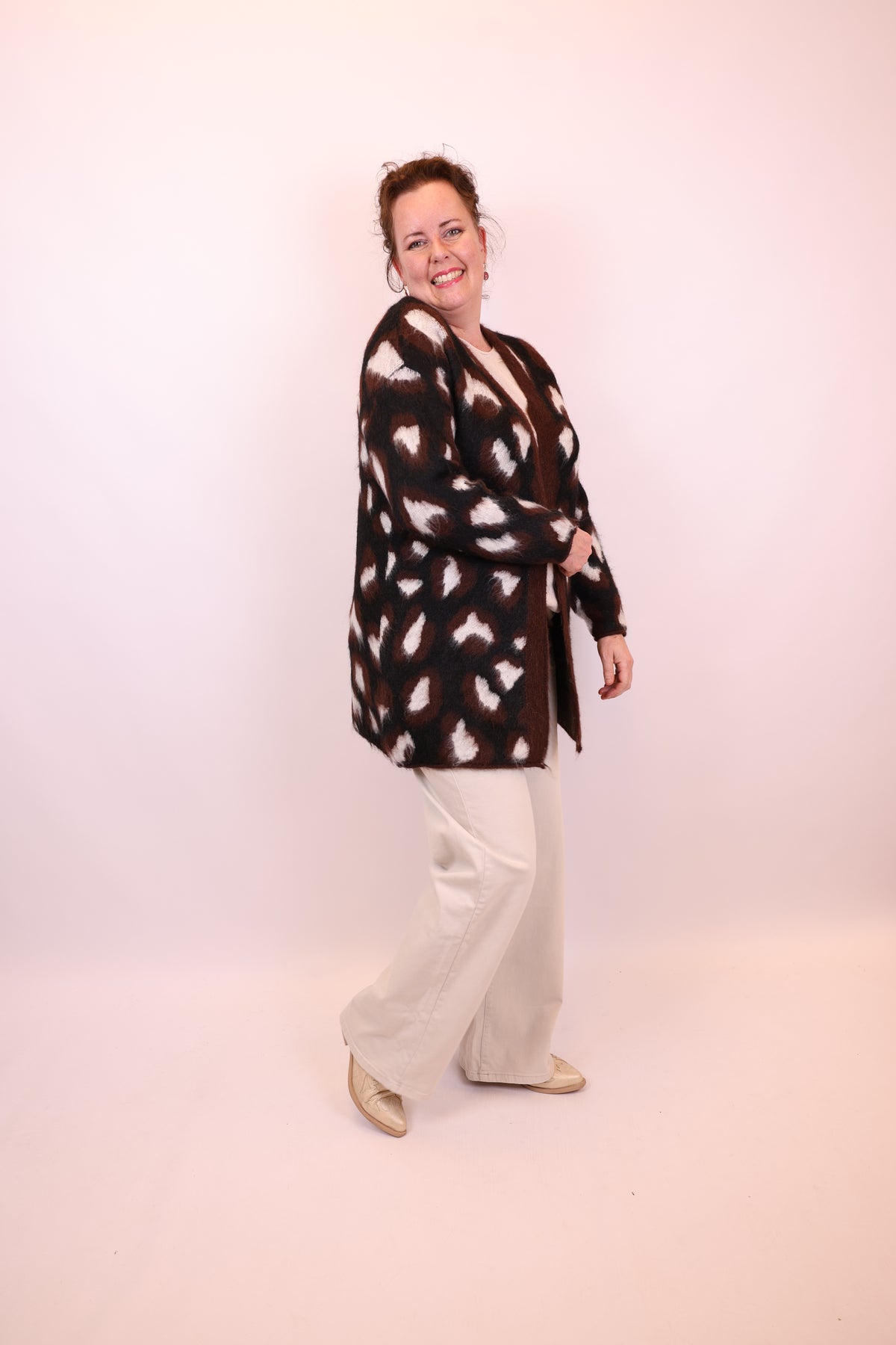 Dora | Bluse schwarz Langarm 52 bis 58