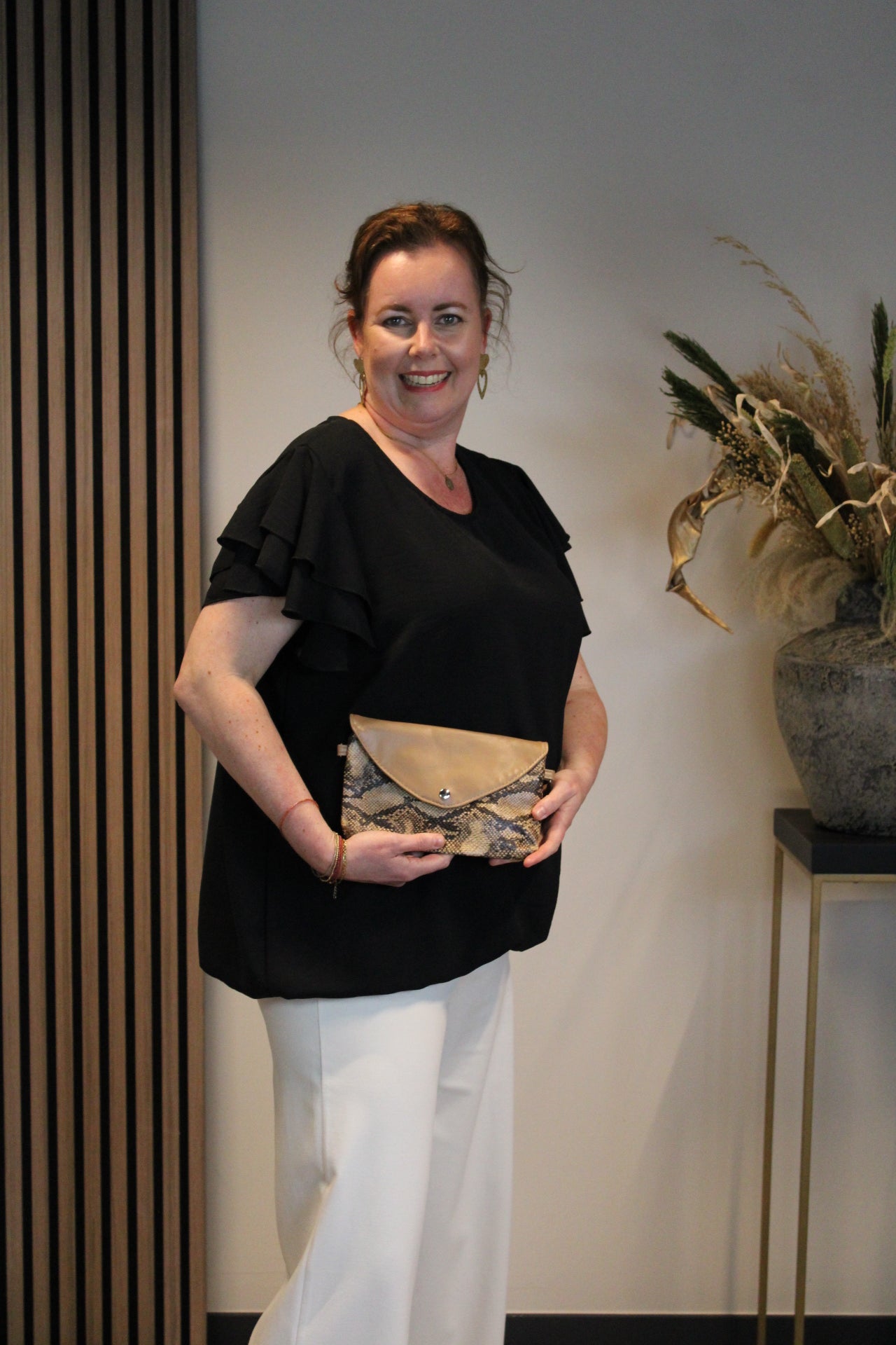 Schlange - Tasche Beige